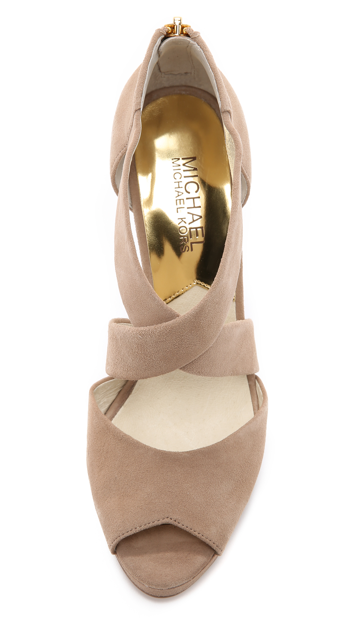 michael kors suede sandals