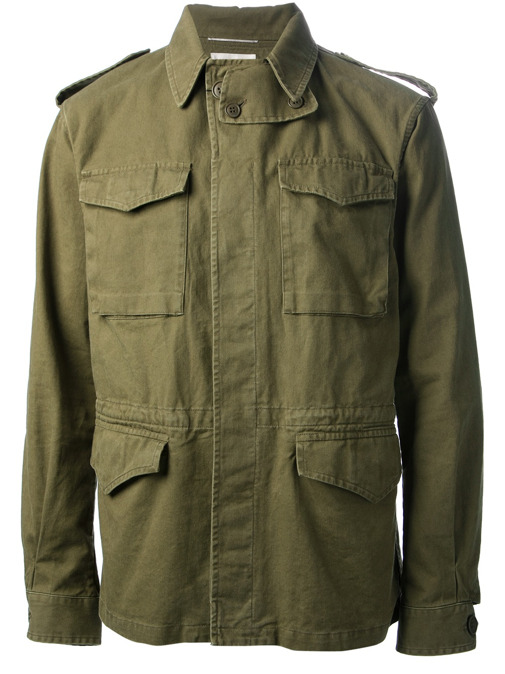 Saint Laurent Military Jacket in Green for Men | Lyst