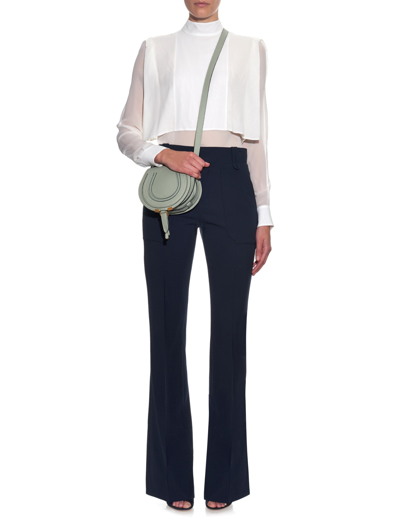 chloe marcie gray - Chlo¨¦ Marcie Mini Leather Cross-Body Bag in Green (LIGHT GREEN) | Lyst chloe marcie gray - Chlo¨¦ Marcie Mini Leather Cross-Body Bag in Green (LIGHT GREEN) | Lyst