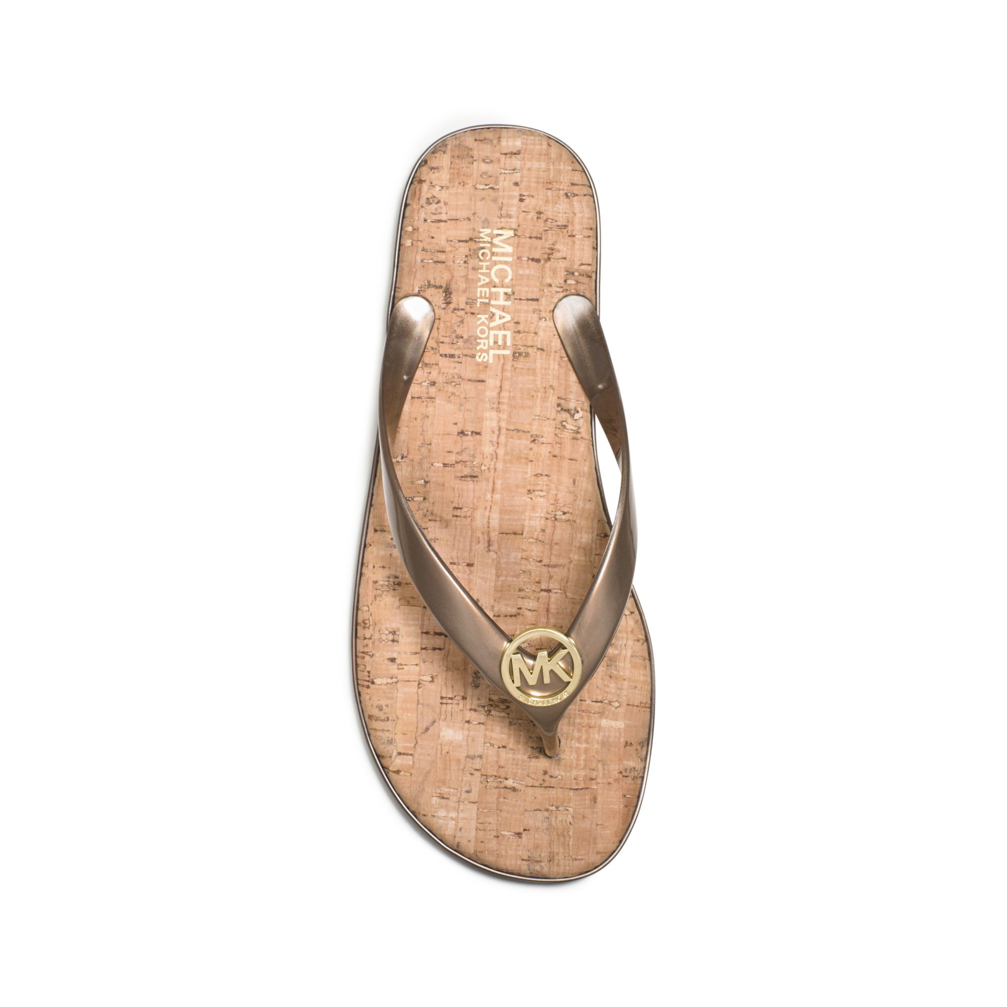 michael kors jet set flip flops
