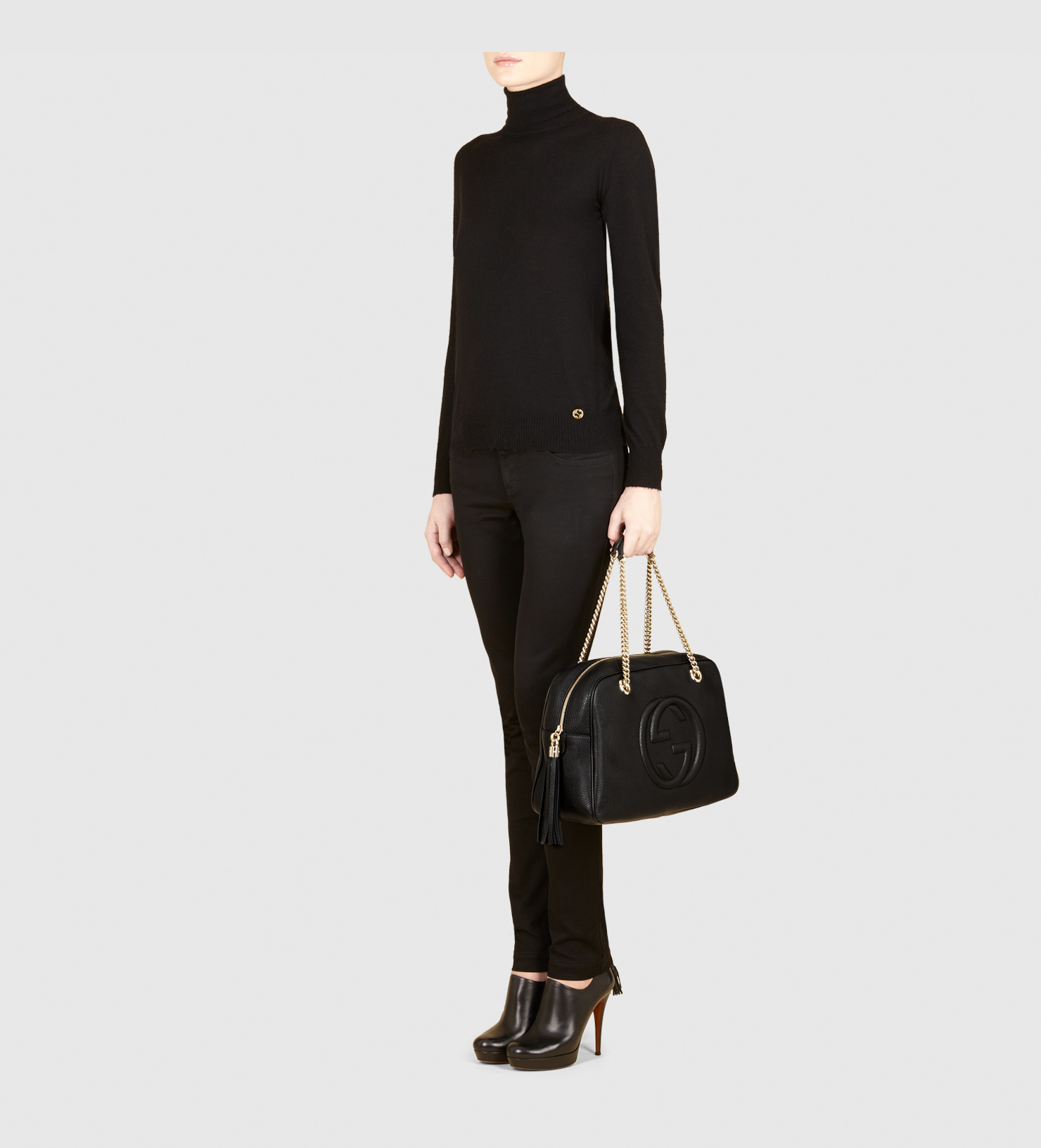 gucci soho shoulder bag black