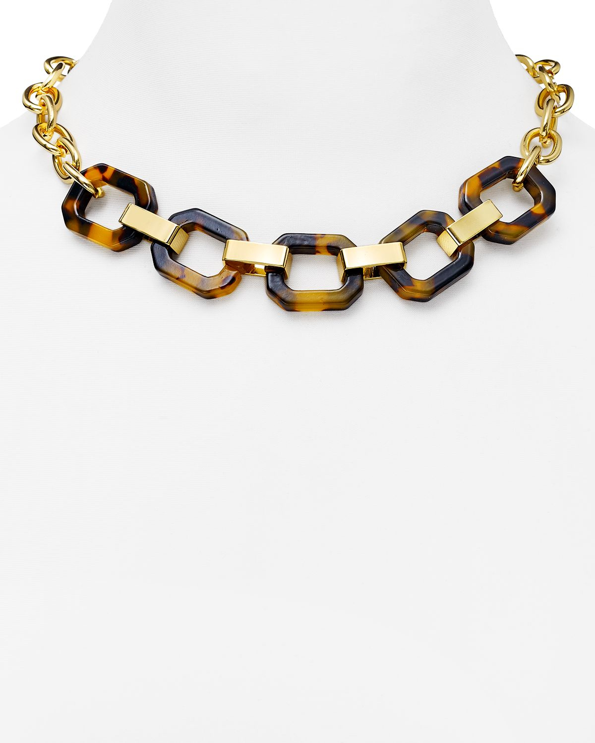 Ralph Lauren Lauren Faux Tortoise Shell Chain Necklace, 16" in Brown - Lyst