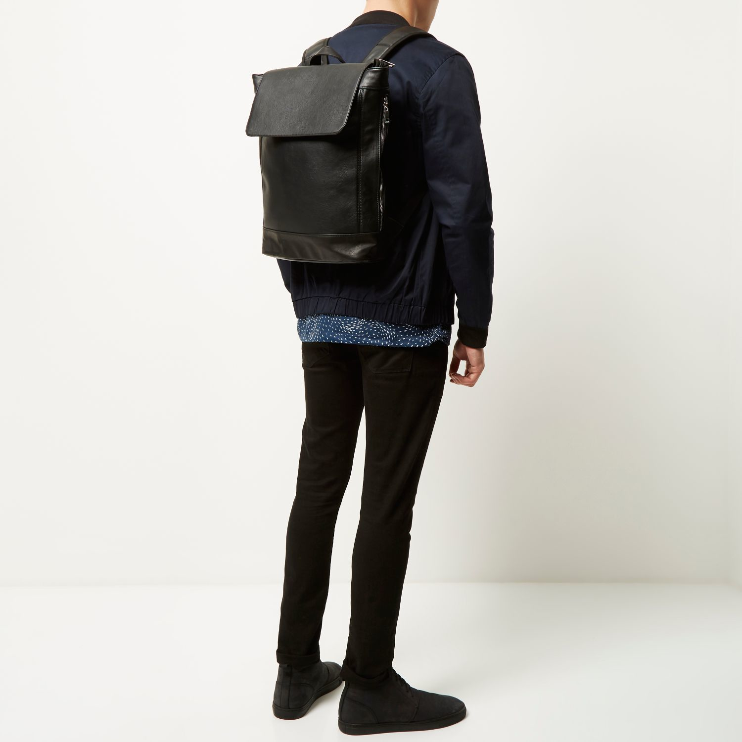 river island backpack mens
