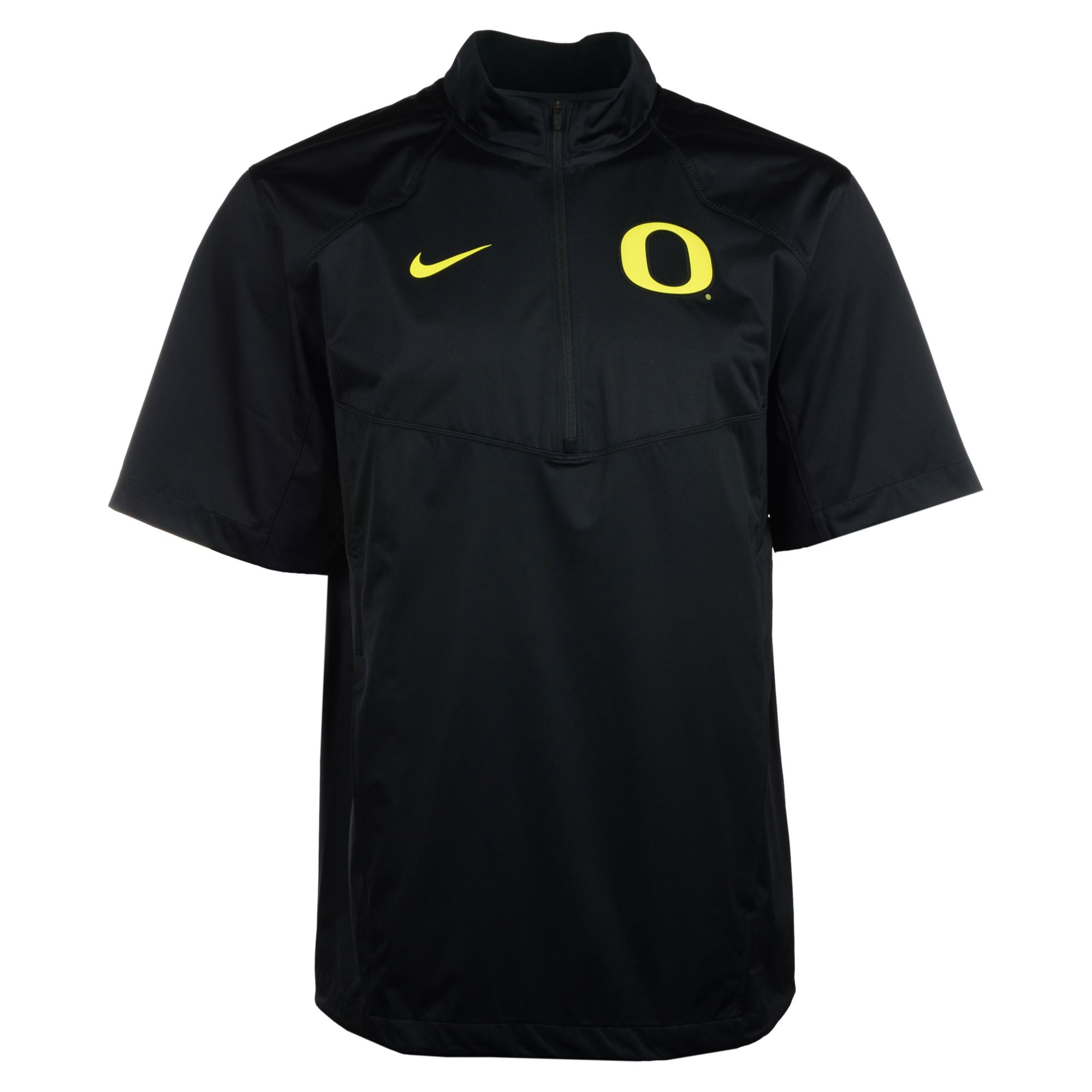Nike Short Sleeve Oregon Ducks Half Zip Jacket in Black for Men - Lyst
