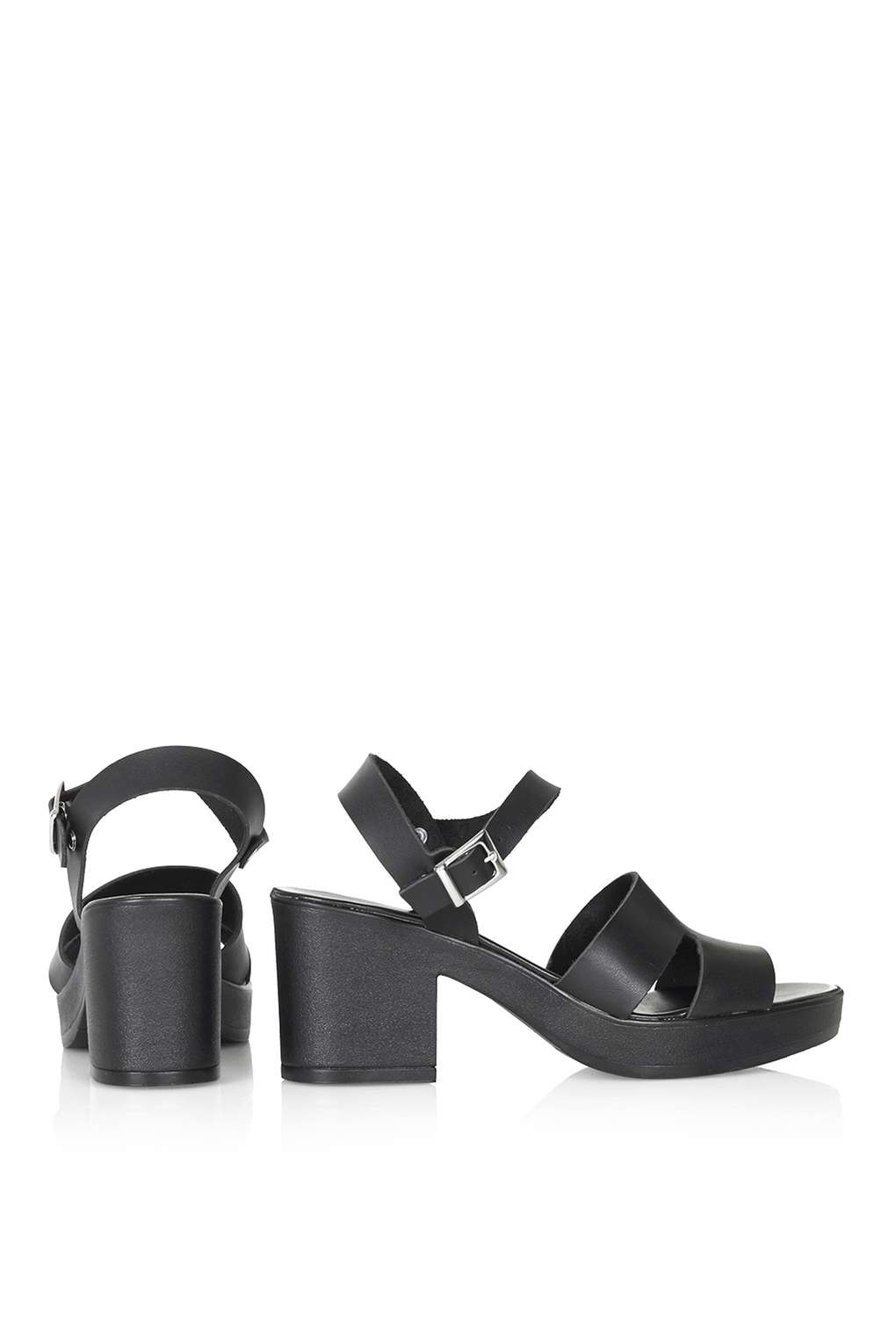 topshop black platform sandals