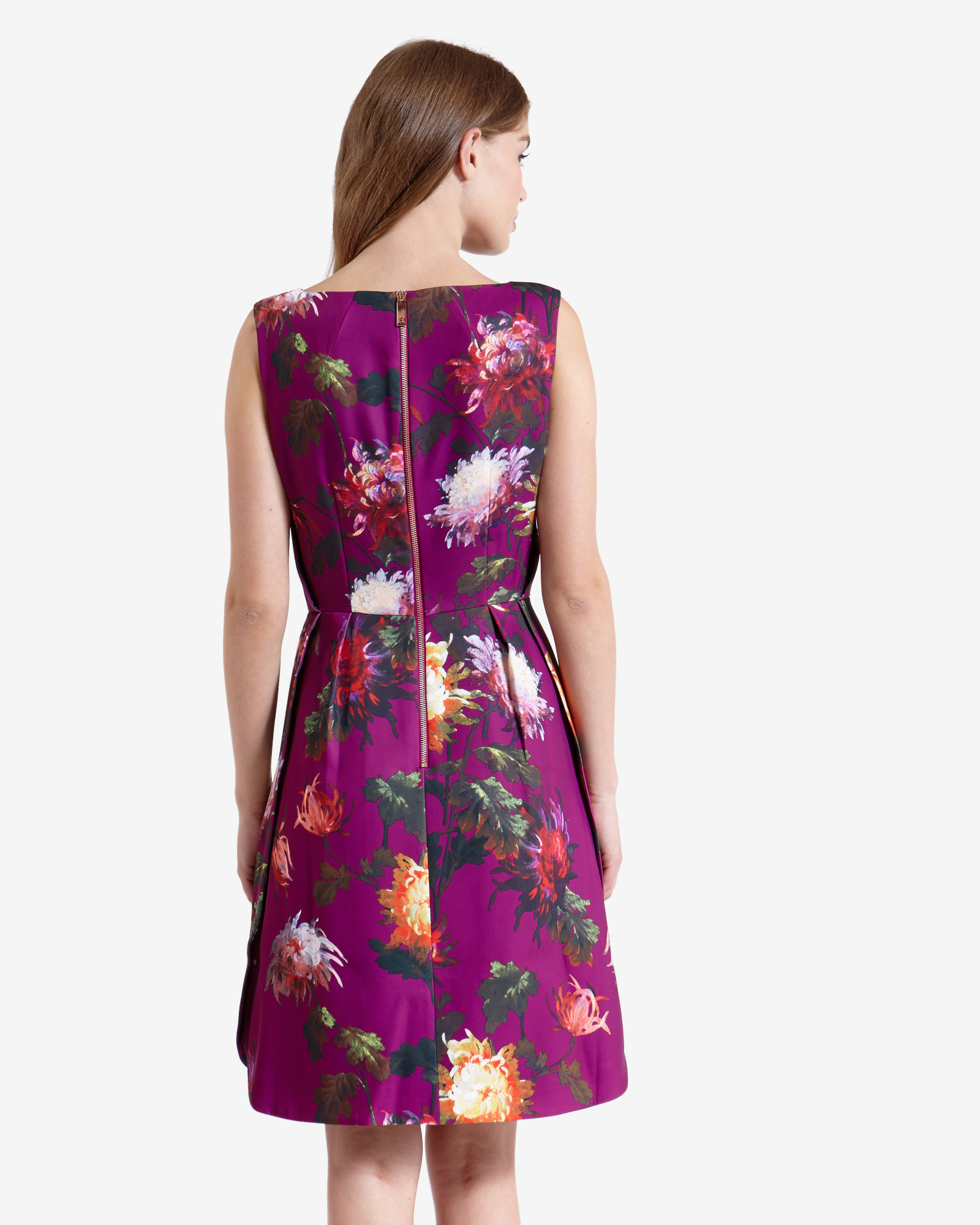 Ted Baker Vintage Winter Floral Dress in Pale Purple (Purple) Lyst
