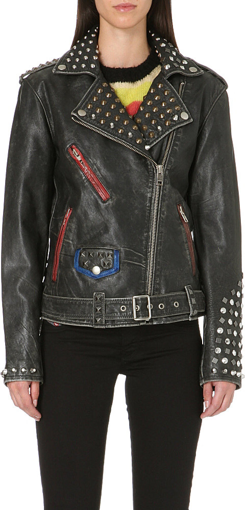 studded biker jacket