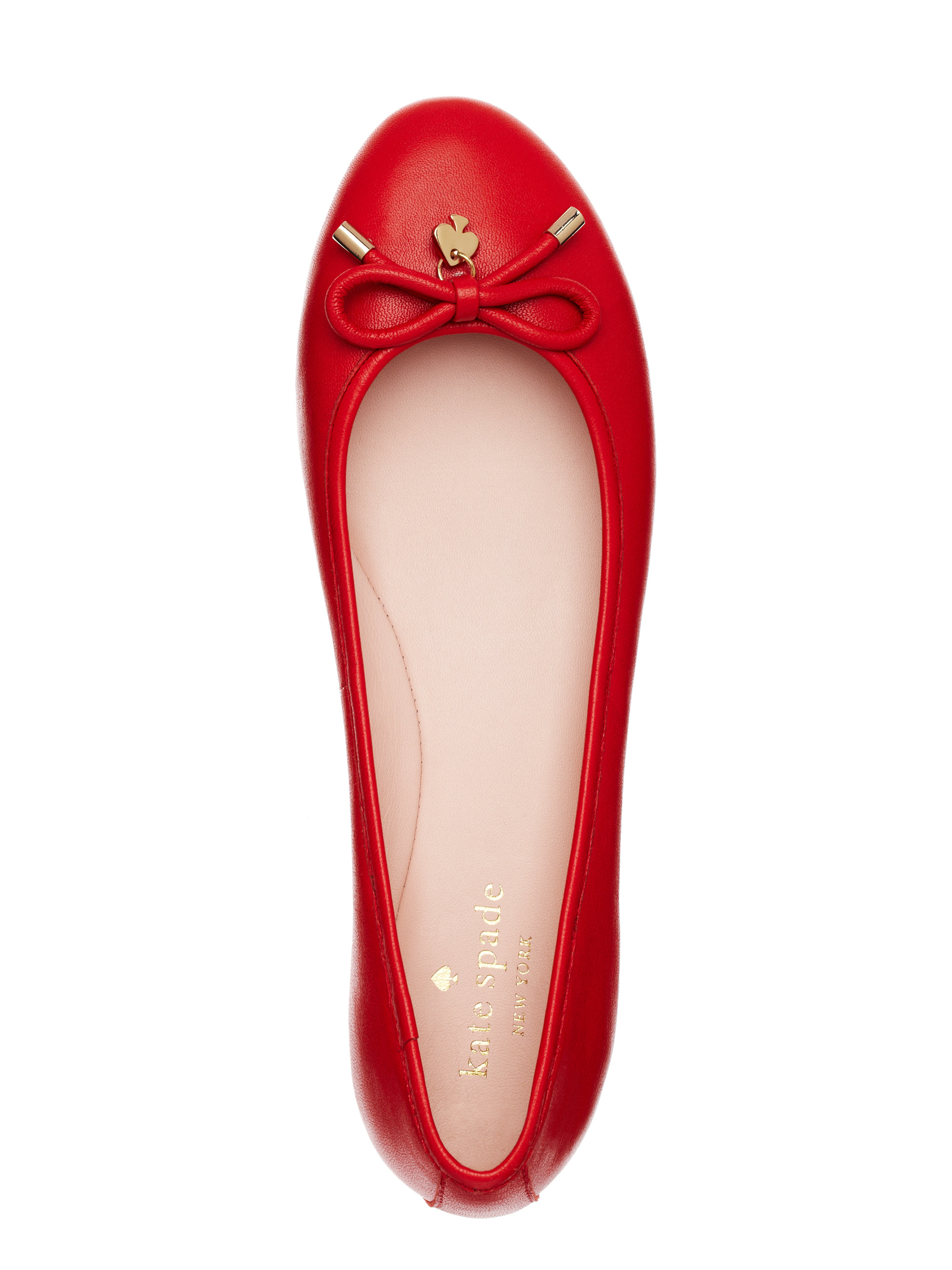 Kate Spade Willa Flats in Red - Lyst