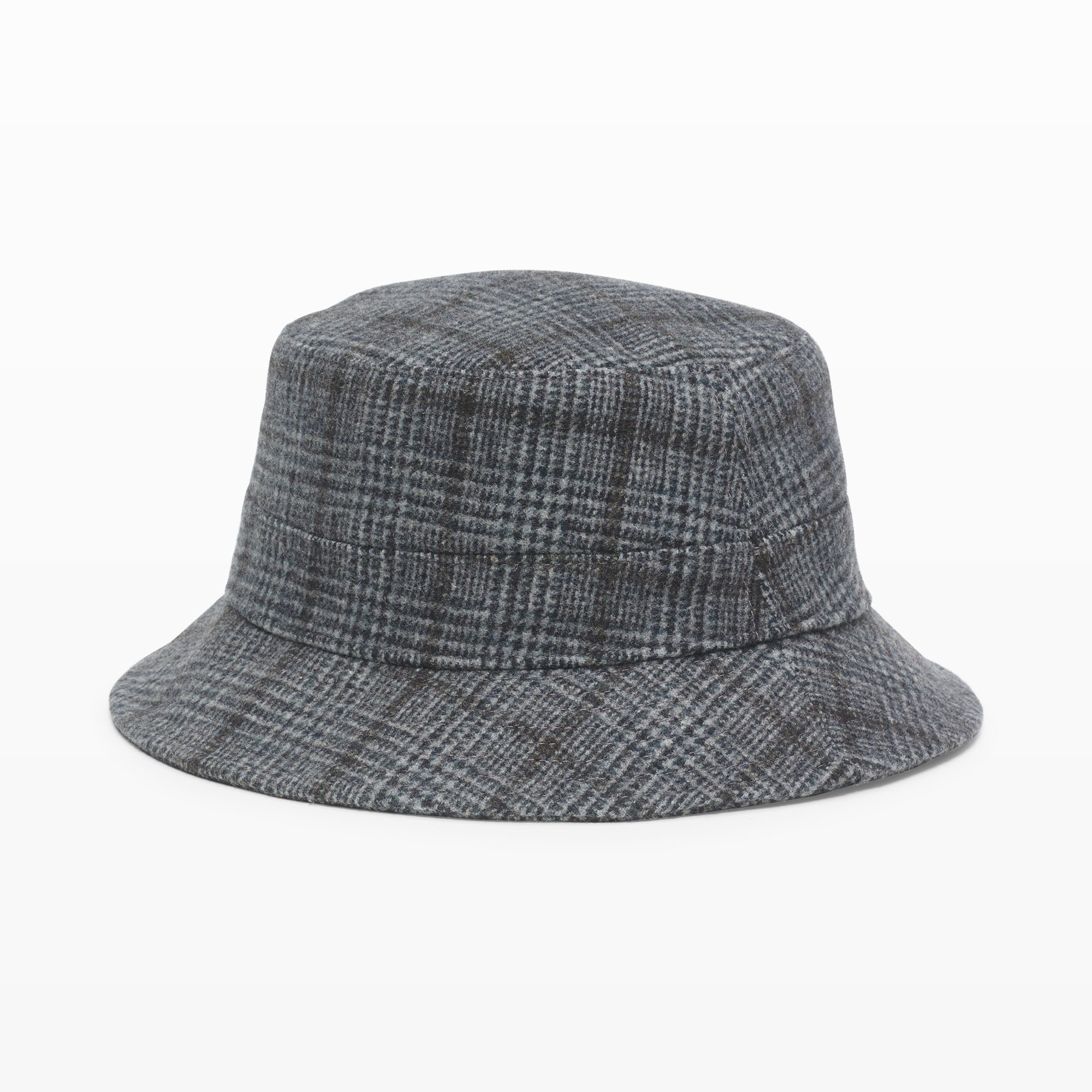 Club monaco Glen Plaid Bucket Hat in Gray for Men | Lyst