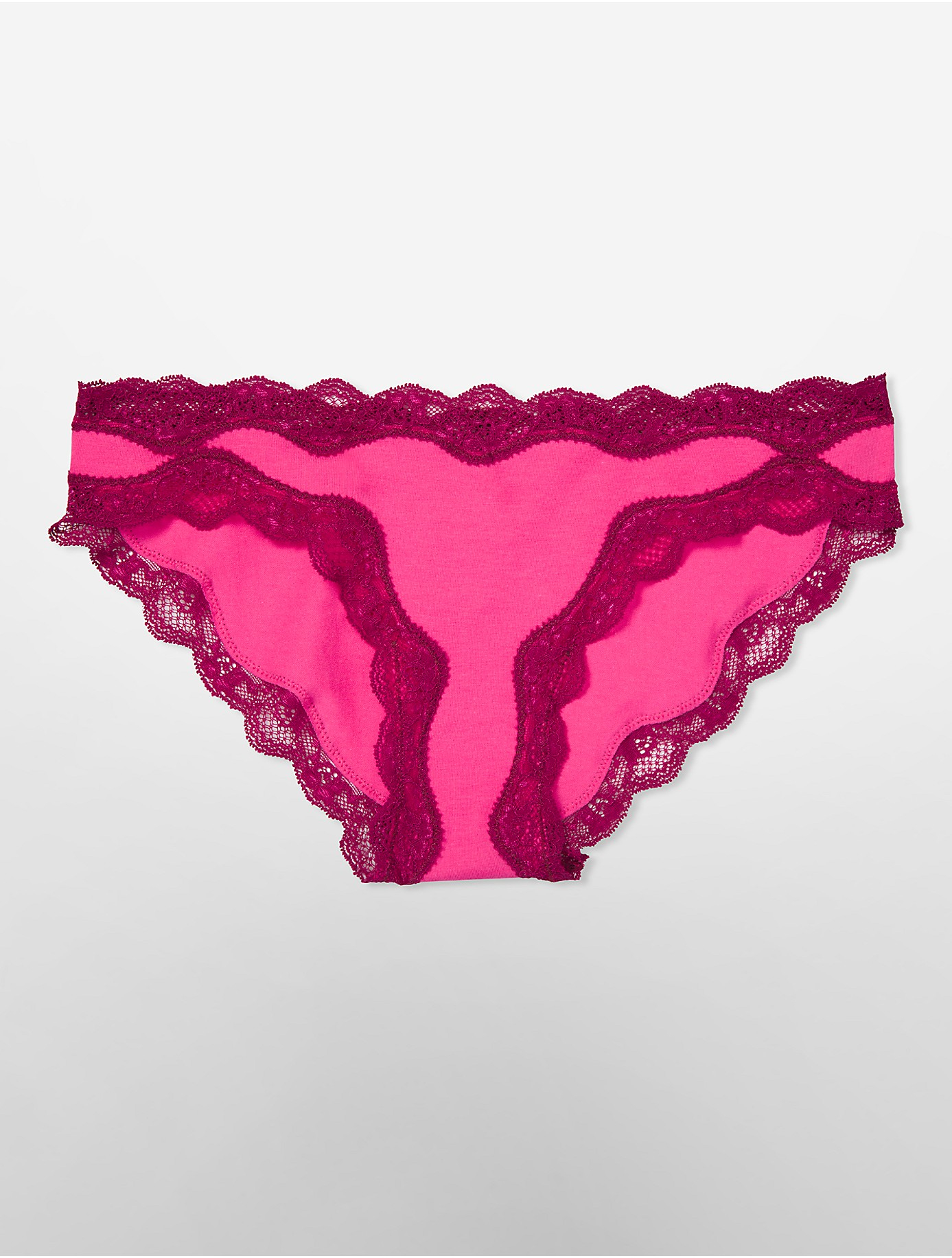 Lyst - Calvin Klein Underwear Cotton Cheeky Bikini With Lace in Pink