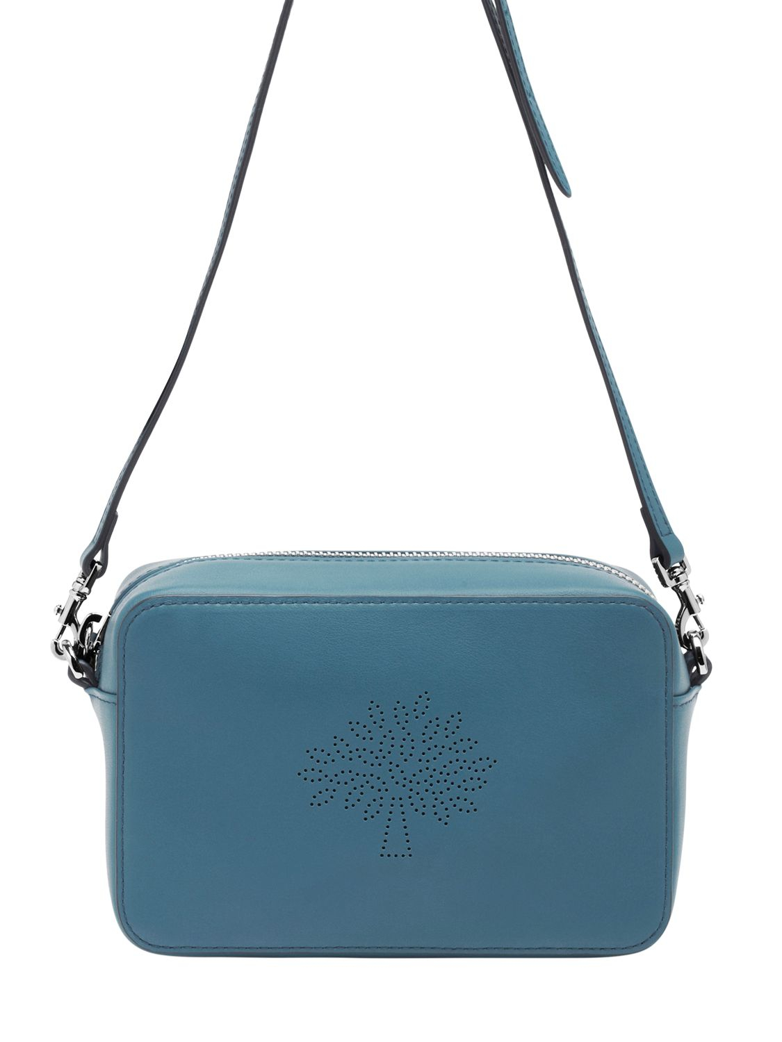 Mulberry Blossom Perforated Nappa Shoulder Bag in Blue - Lyst