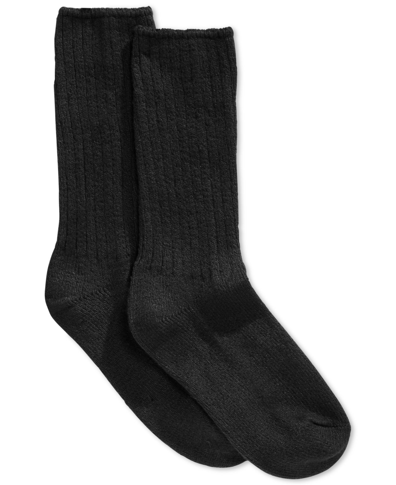 Hue Women's Ribbed Boot Socks in Black | Lyst