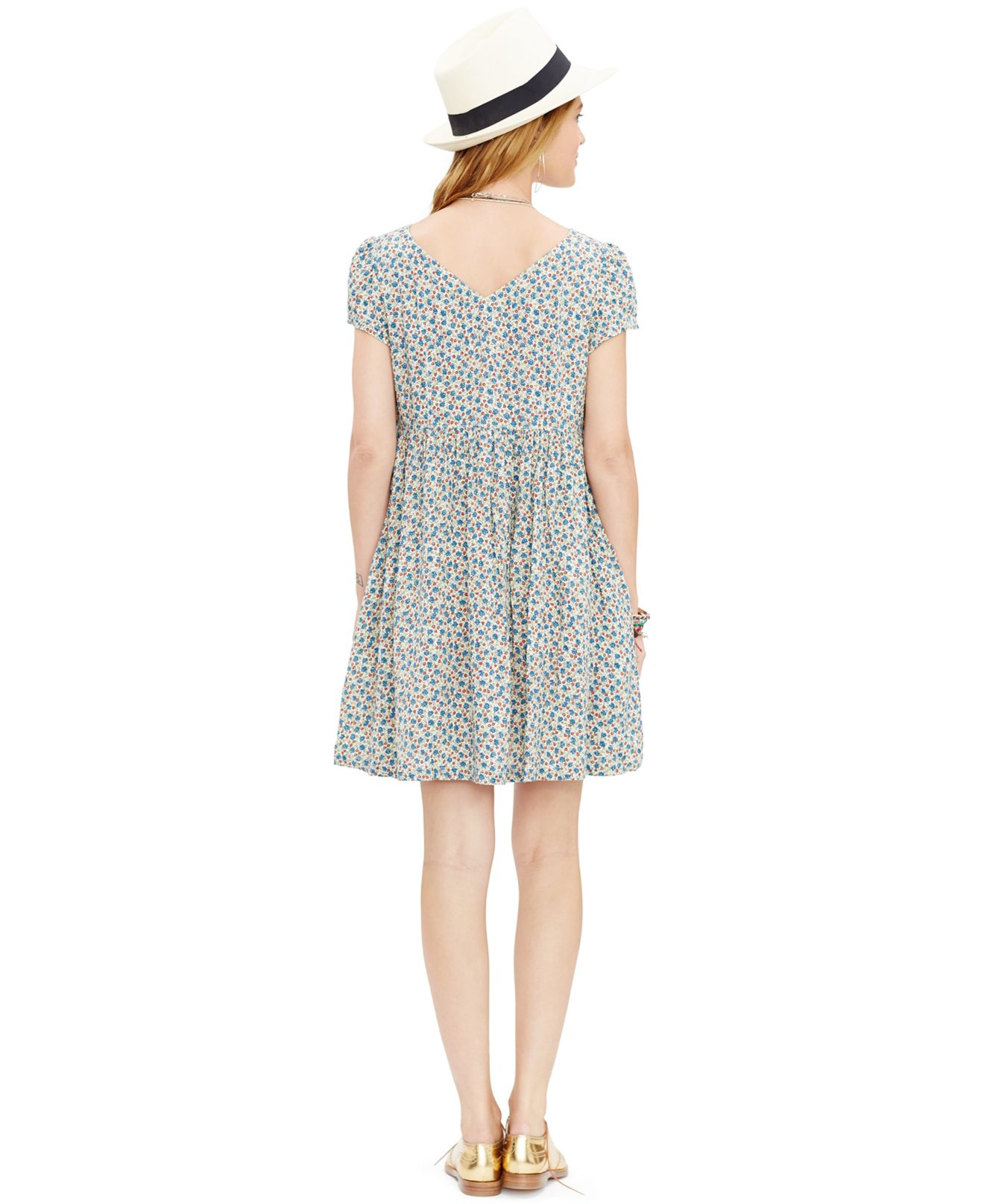 Denim & Supply Ralph Lauren Floral-print Babydoll Dress | Lyst