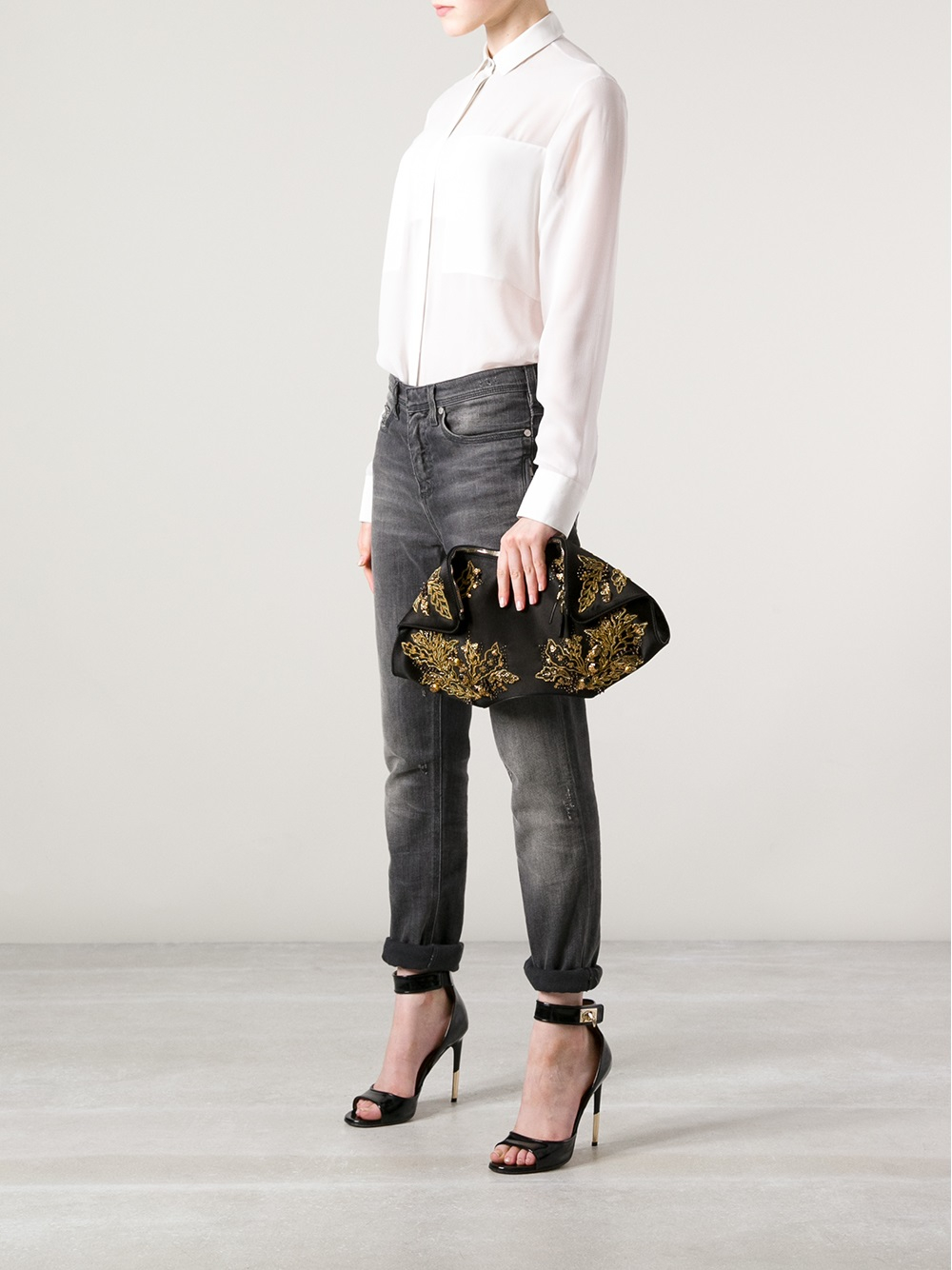 alexander mcqueen de manta clutch