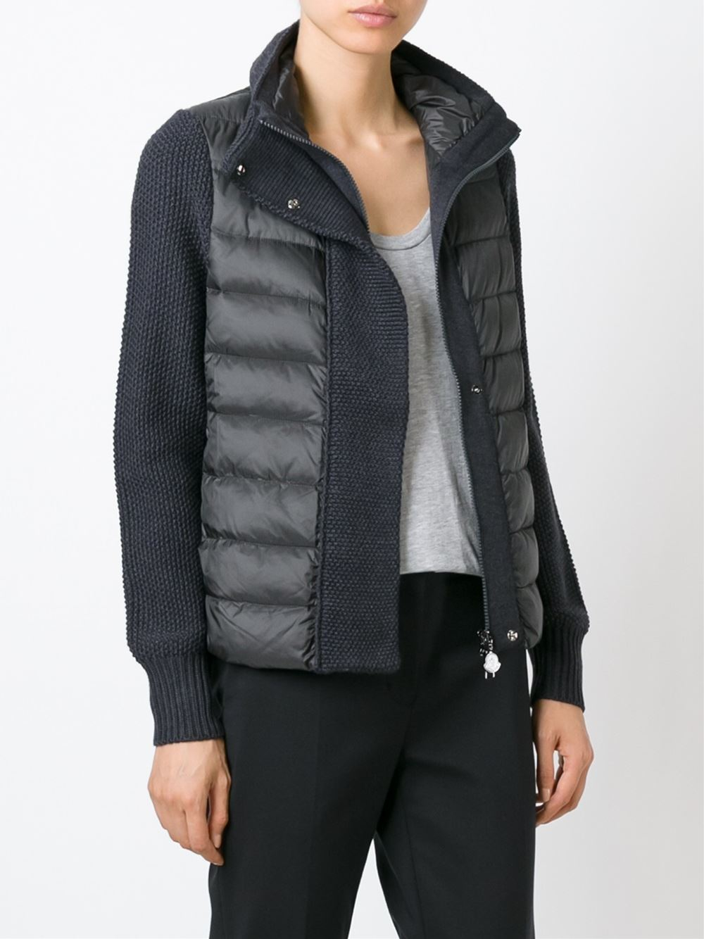 Moncler 'Maglione Tricot' in Gray (GREY) | Lyst
