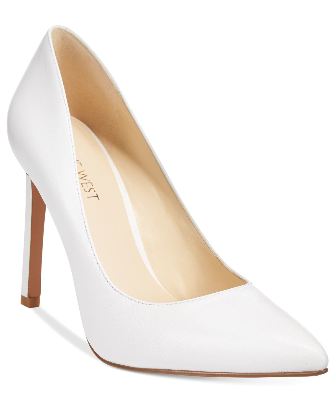 Nine west Tatiana Pumps in White (White Leather) - Save 12% | Lyst