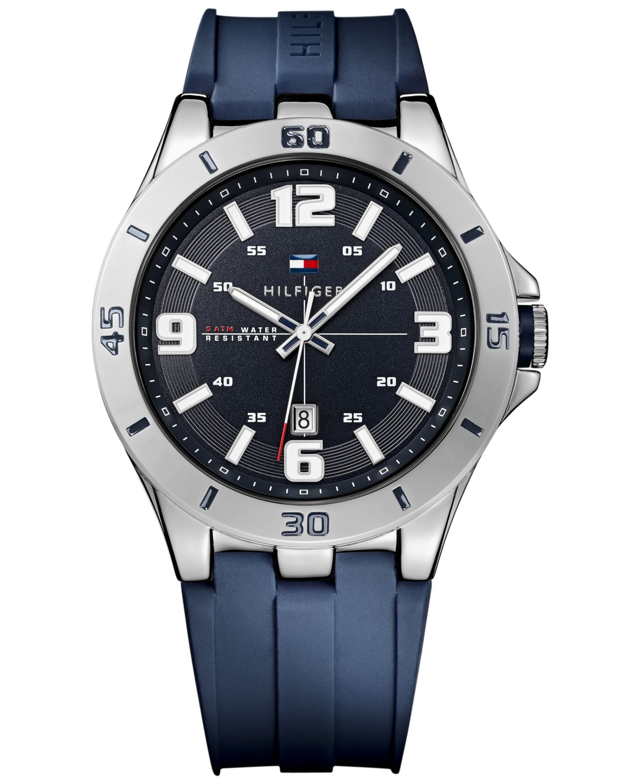 Tommy hilfiger Men's Blue Silicone Strap Watch 46mm 1791062 in Blue for ...