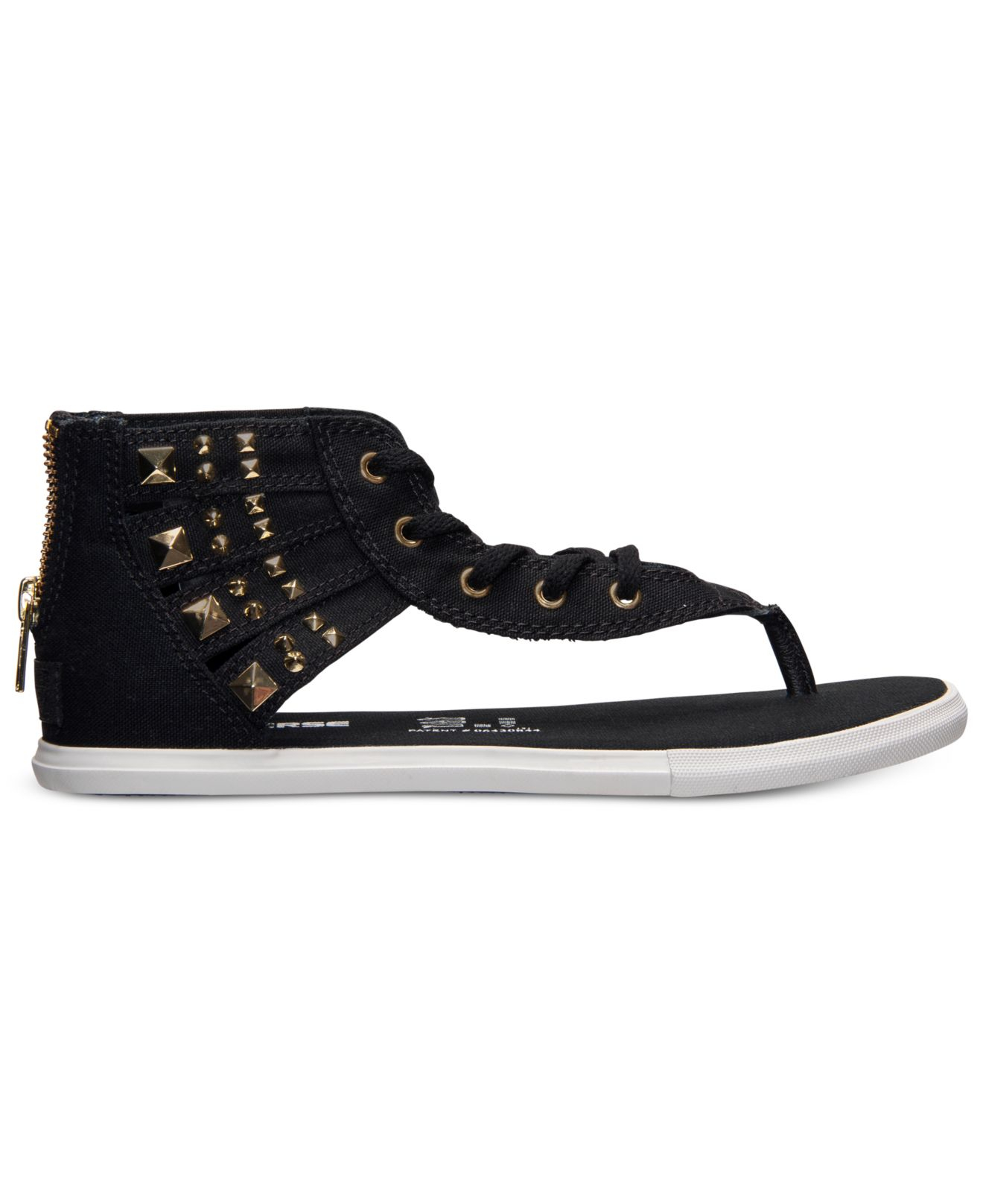 Converse Women'S Chuck Taylor Gladiator Thong Sandals From Finish Line in  Black - Lyst