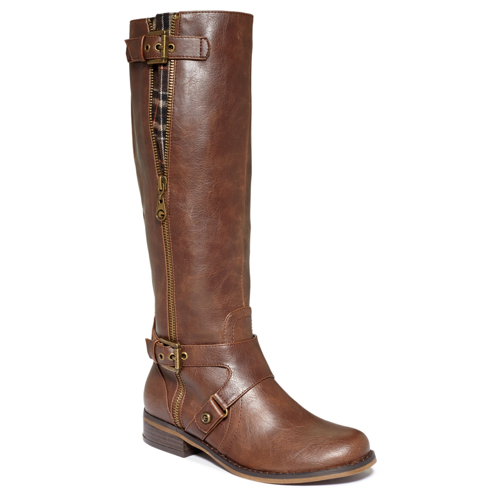 G by Guess Hertlez Tall Shaft Boots in Brown - Lyst