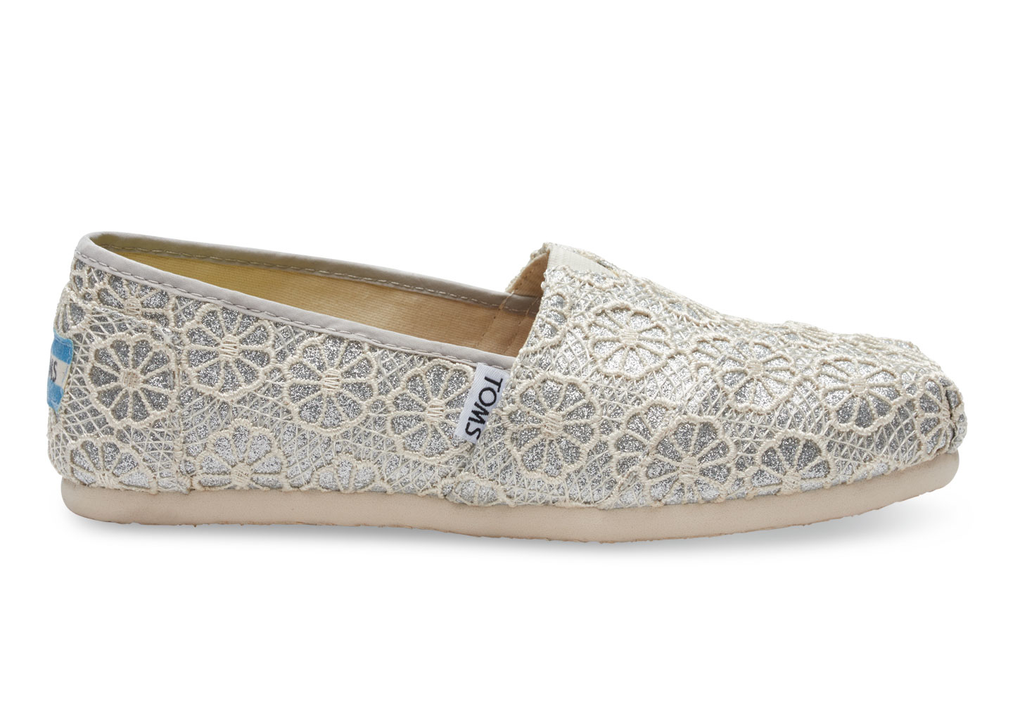 silver sparkly toms