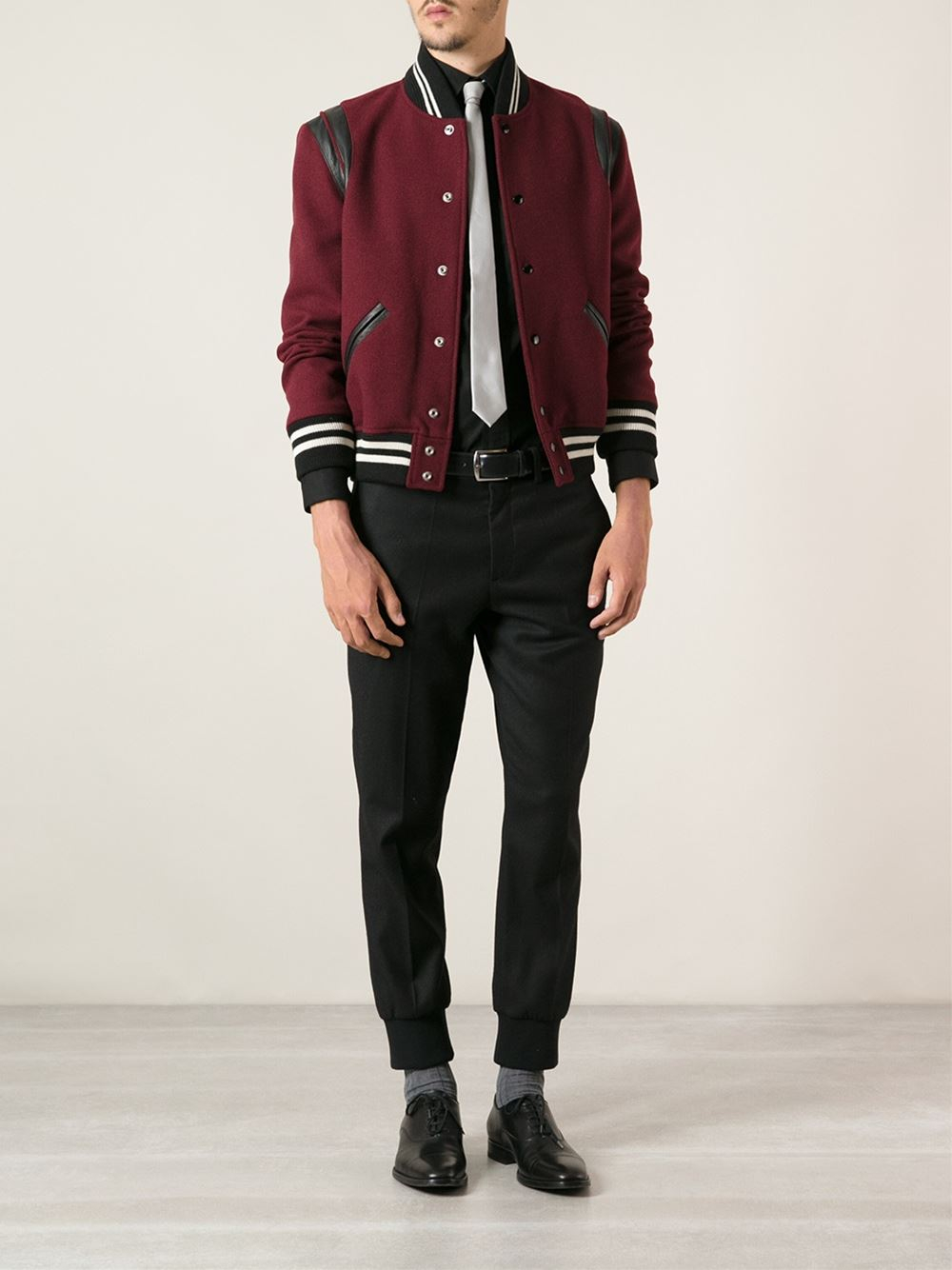 varsity jacket saint laurent