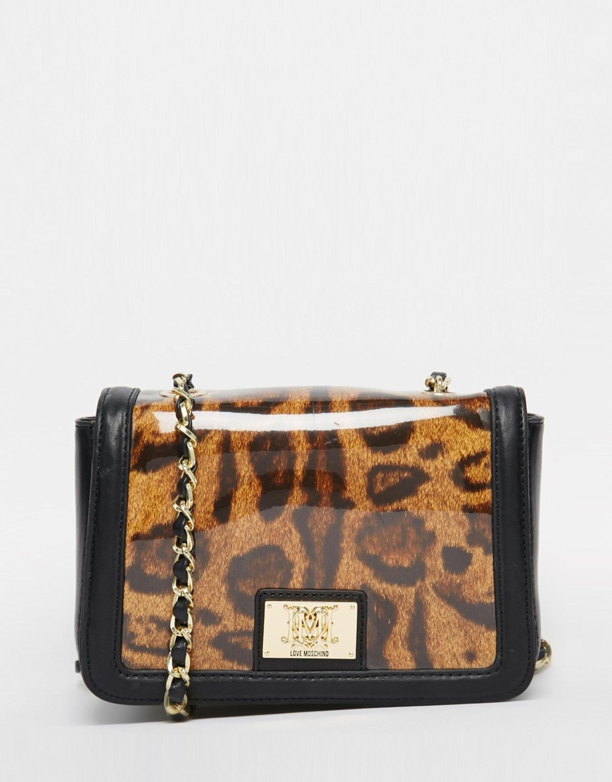 love moschino leopard bag