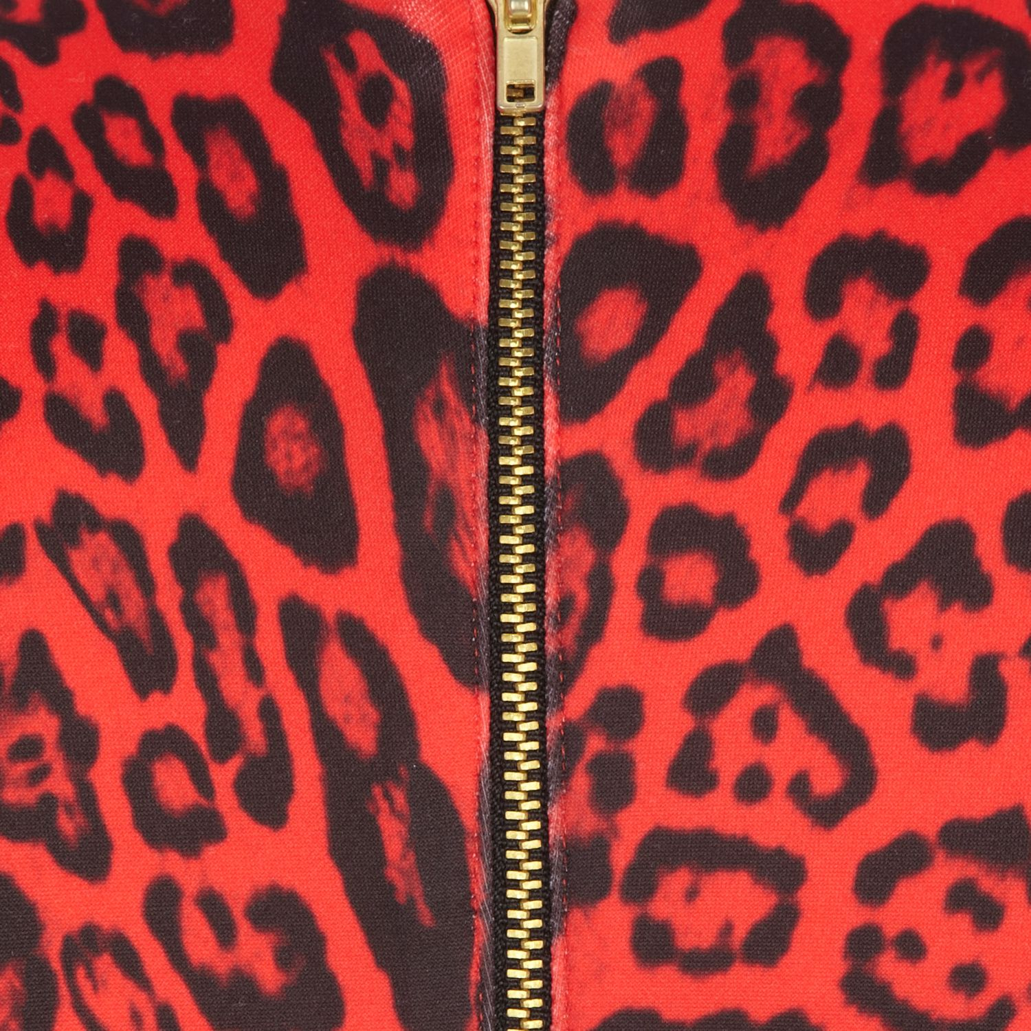 river island red leopard print dress