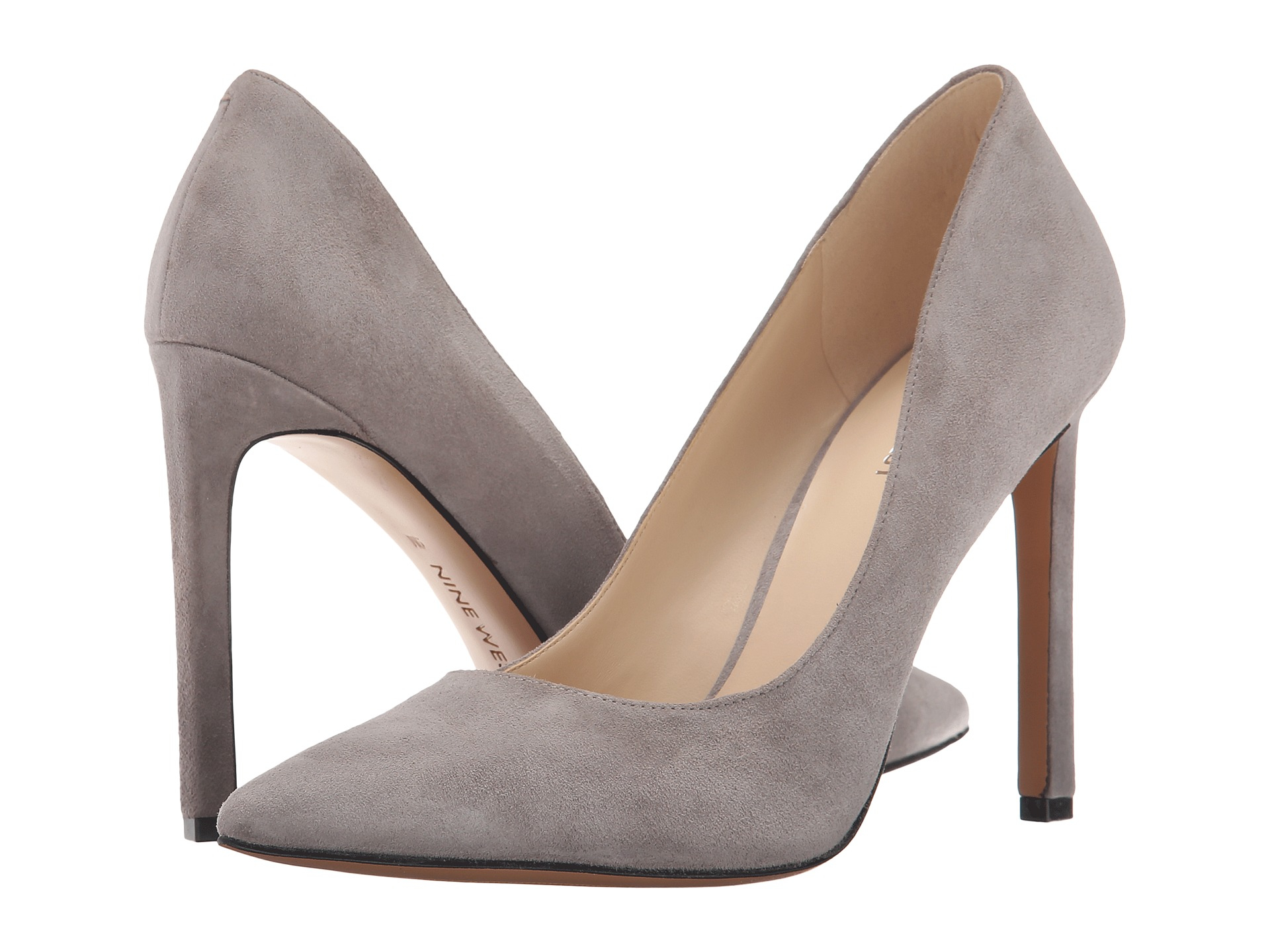 nine west gray pumps