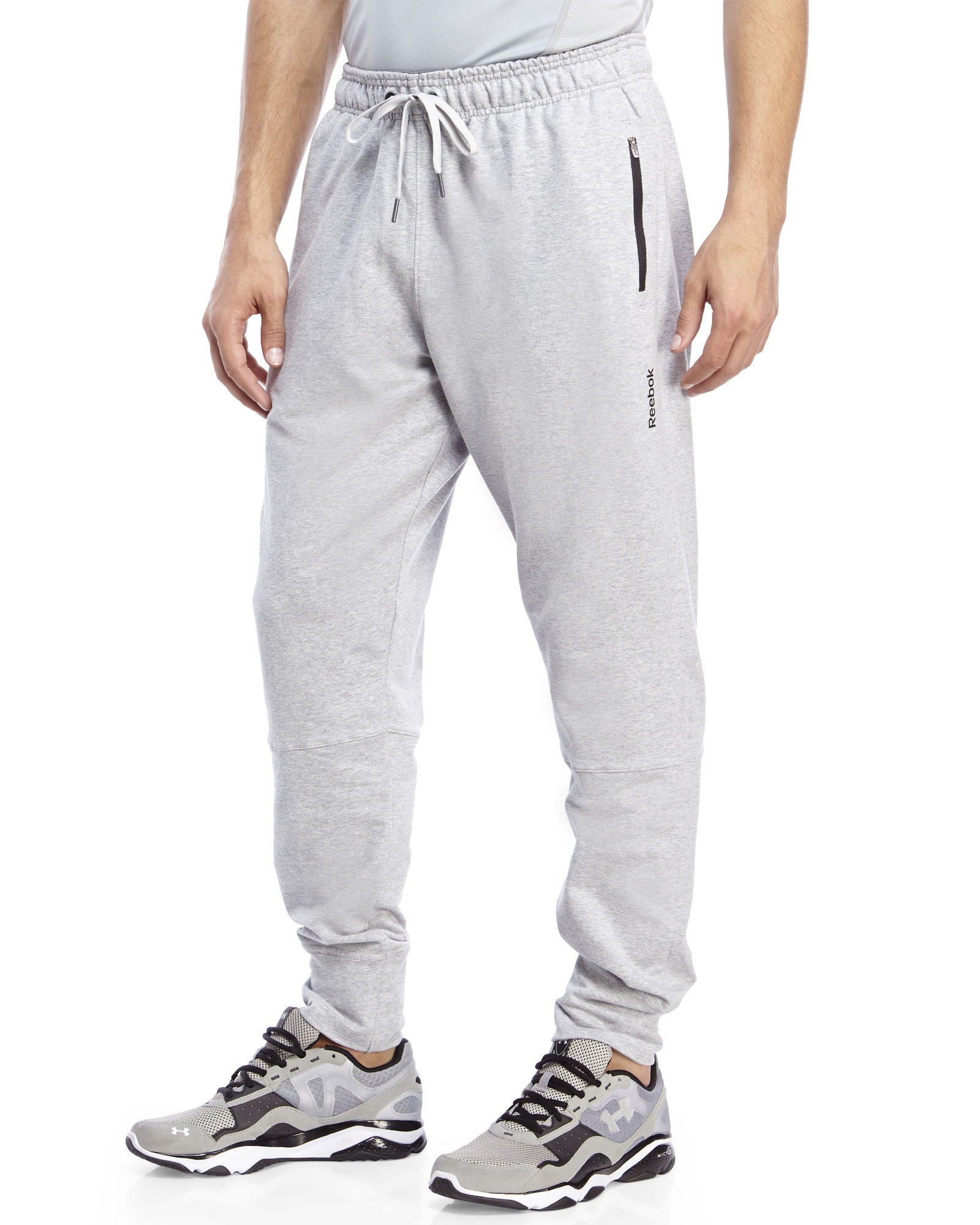 reebok sweatpants mens purple