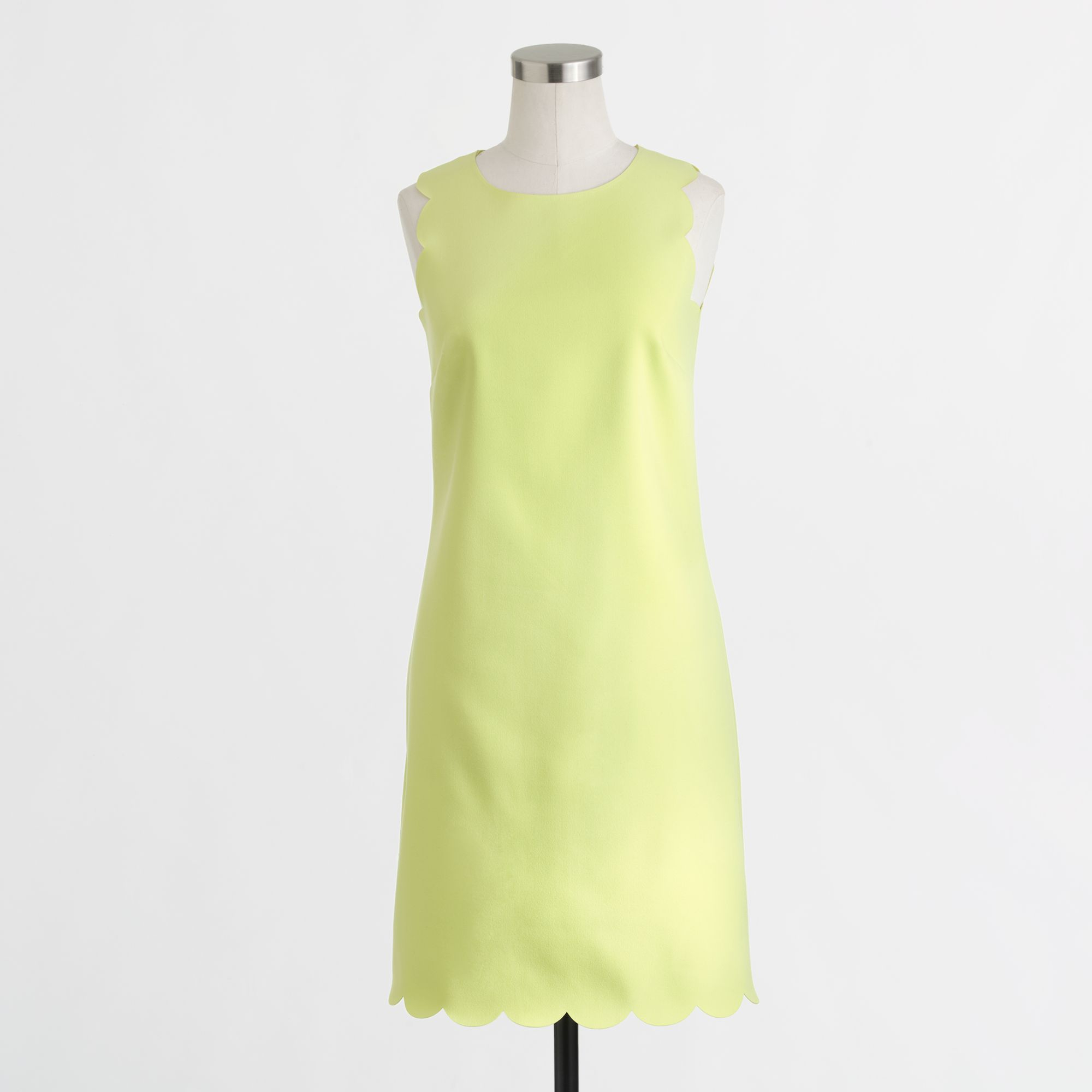 yellow scalloped dress