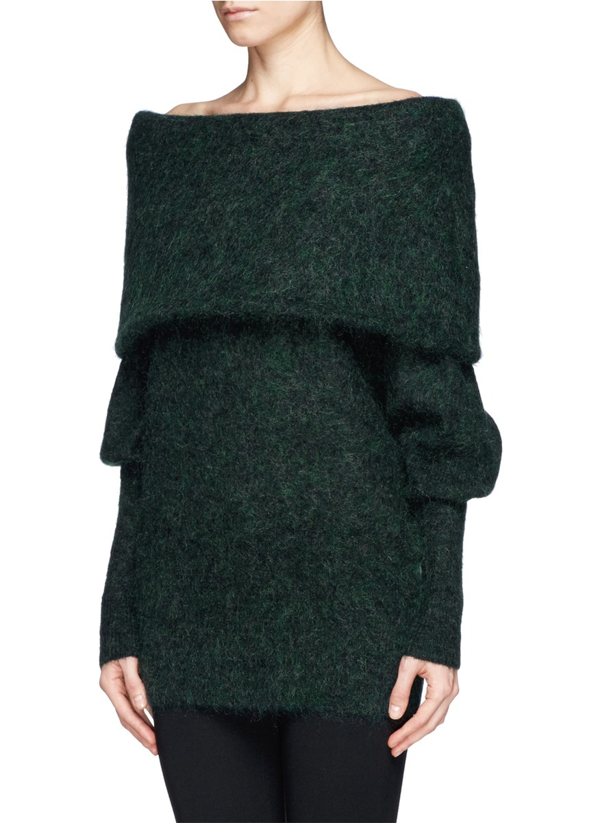 acne studio off shoulder sweater