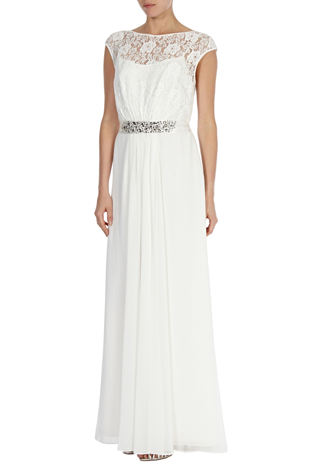 Grey Bridesmaid Dress with embellishment | Greys LORI LEE MAXI ...