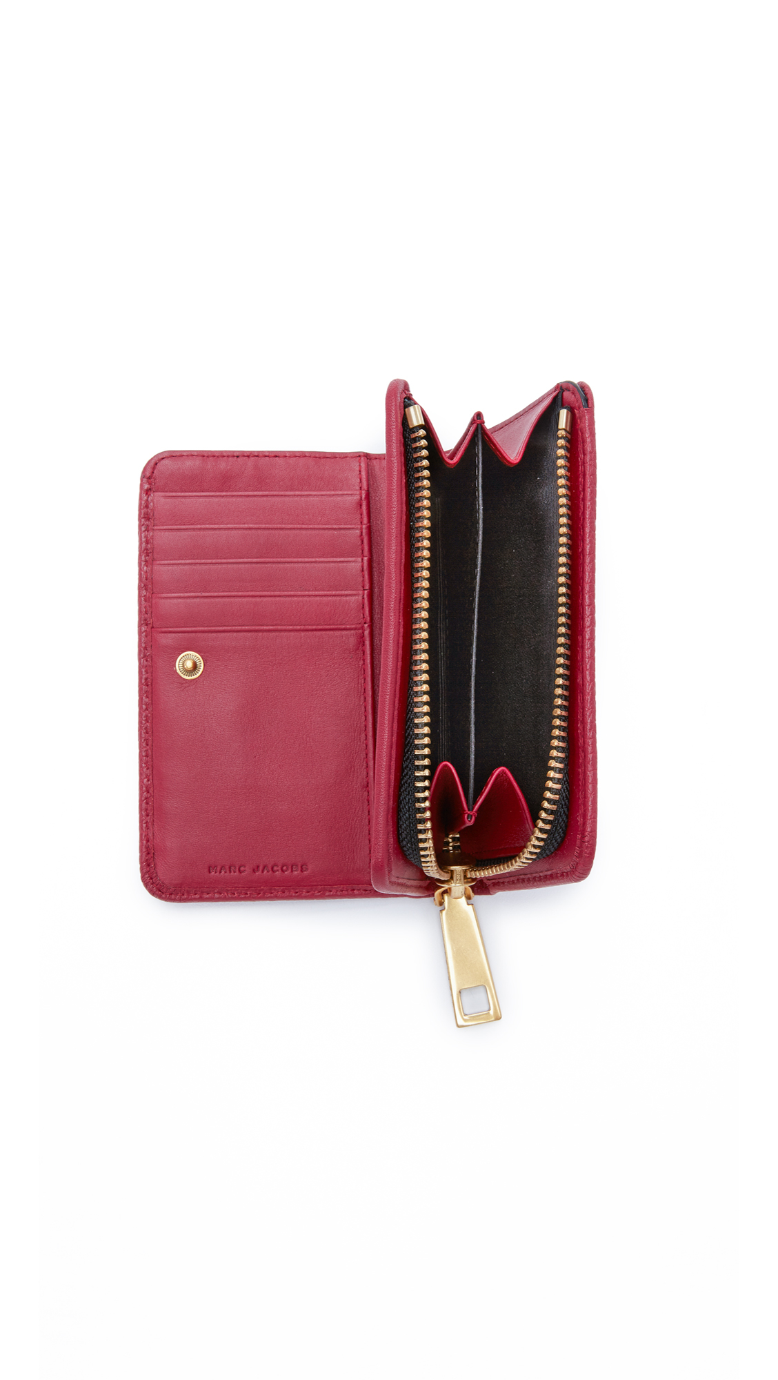 Marc Jacobs Gotham Compact Wallet in Purple | Lyst