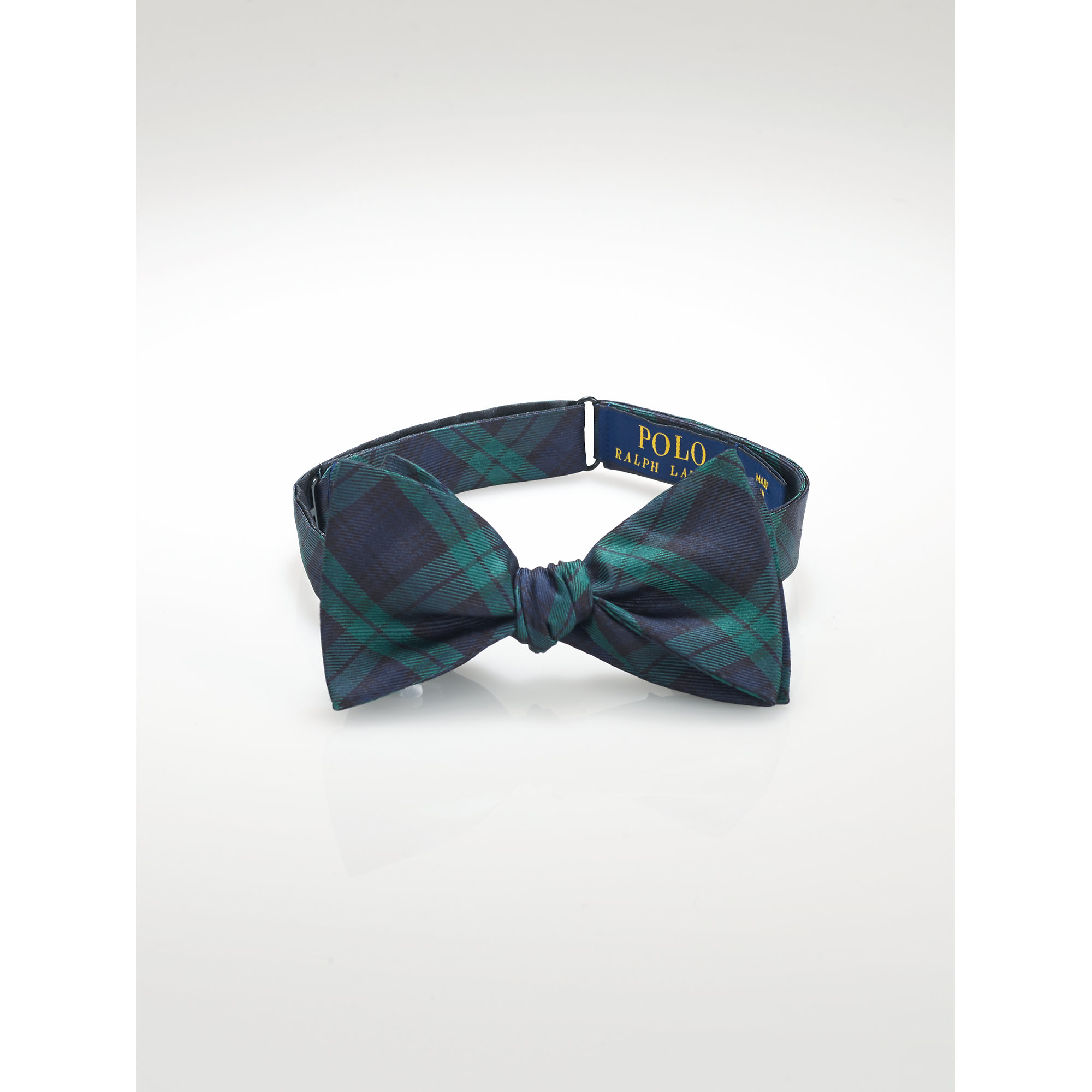Polo Ralph Lauren Blackwatch Tartan Silk Bow Tie in Green for Men | Lyst