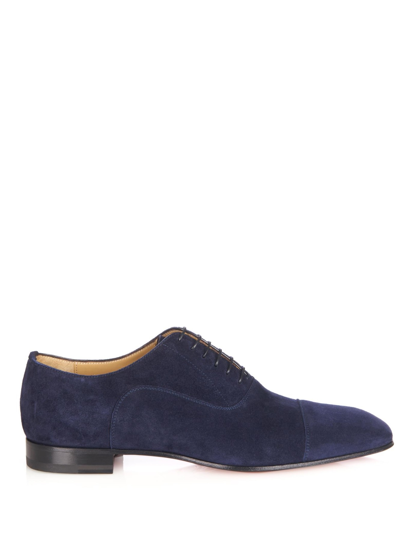 Greggo Suede Oxford Shoes in Black - Christian Louboutin