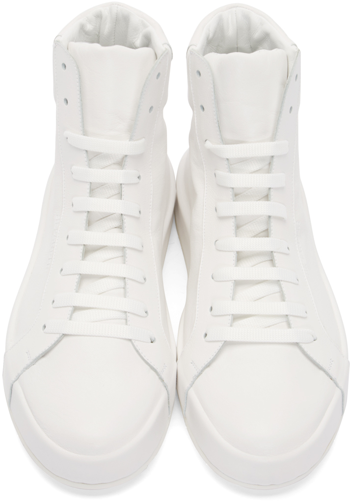 leather white high tops