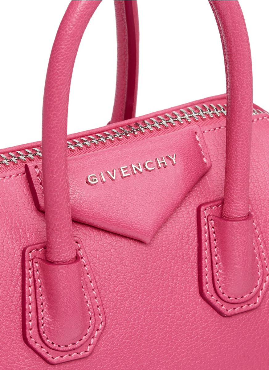 Givenchy &#39;antigona&#39; Mini Leather Bag in Pink - Lyst