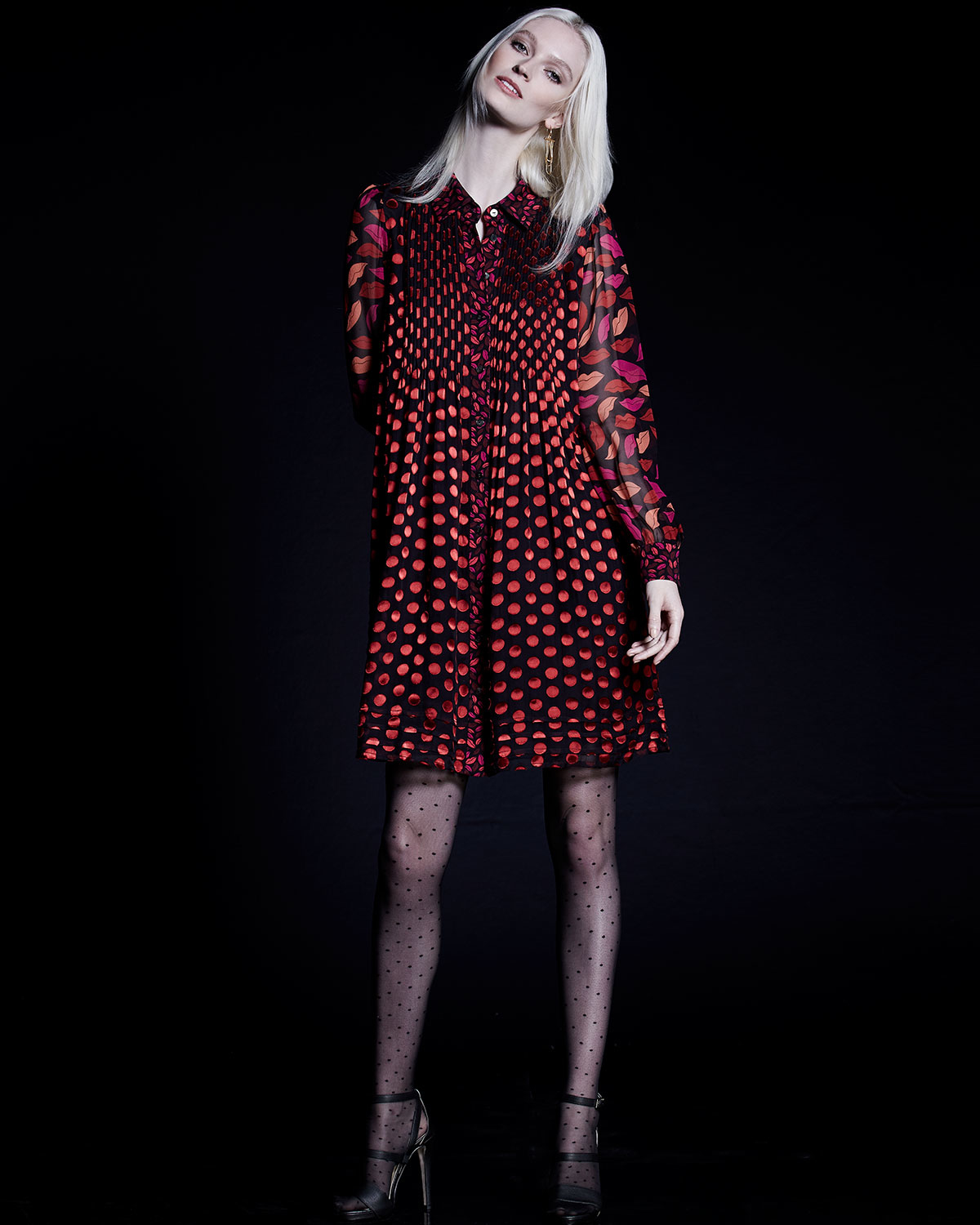 Lyst Diane Von Furstenberg Makayla Midnight Kiss Long Sleeve Gallery