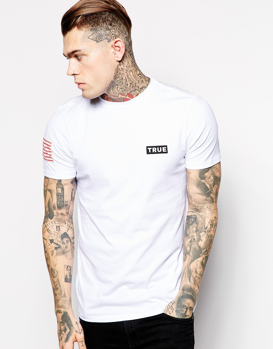 white true religion tshirt