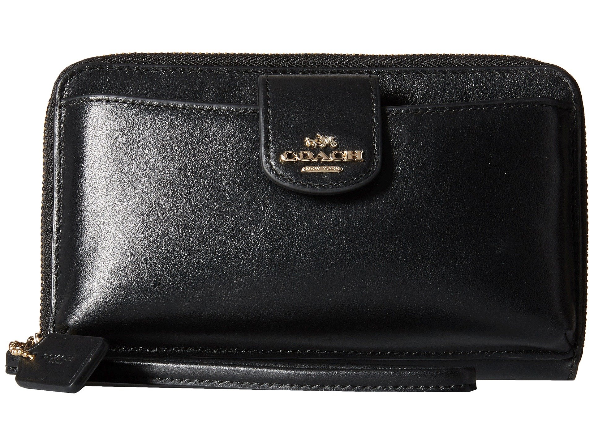 Coach Box Program Leather Universal Pocket Phone Wallet in Black (LI/Black) | Lyst