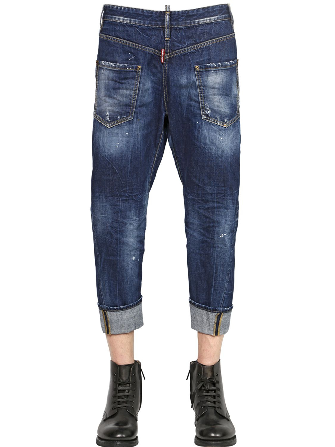 DSquared² 20Cm Backwards Workwear Denim Jeans in Blue for Men - Lyst