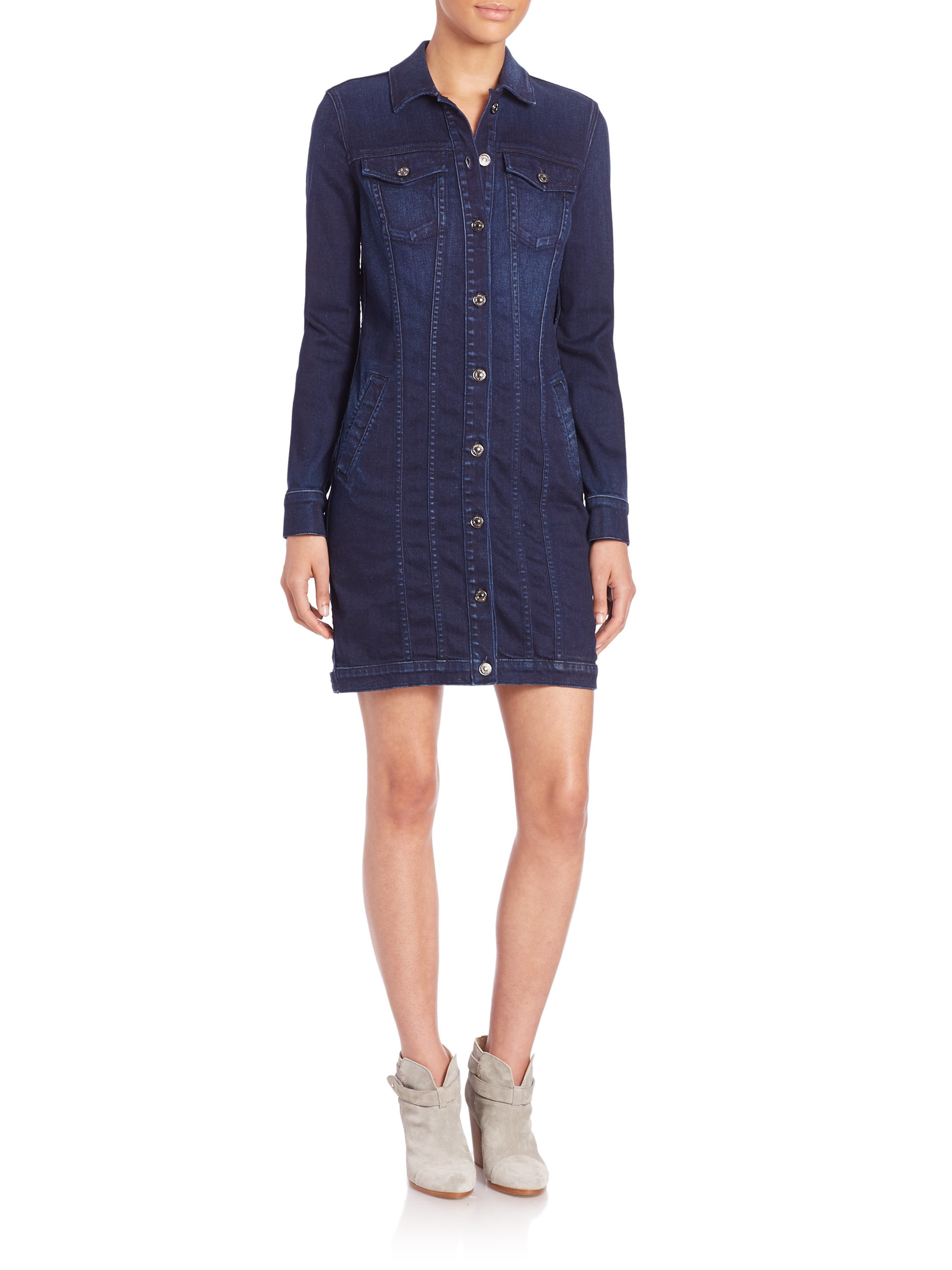 seven for all mankind denim dress