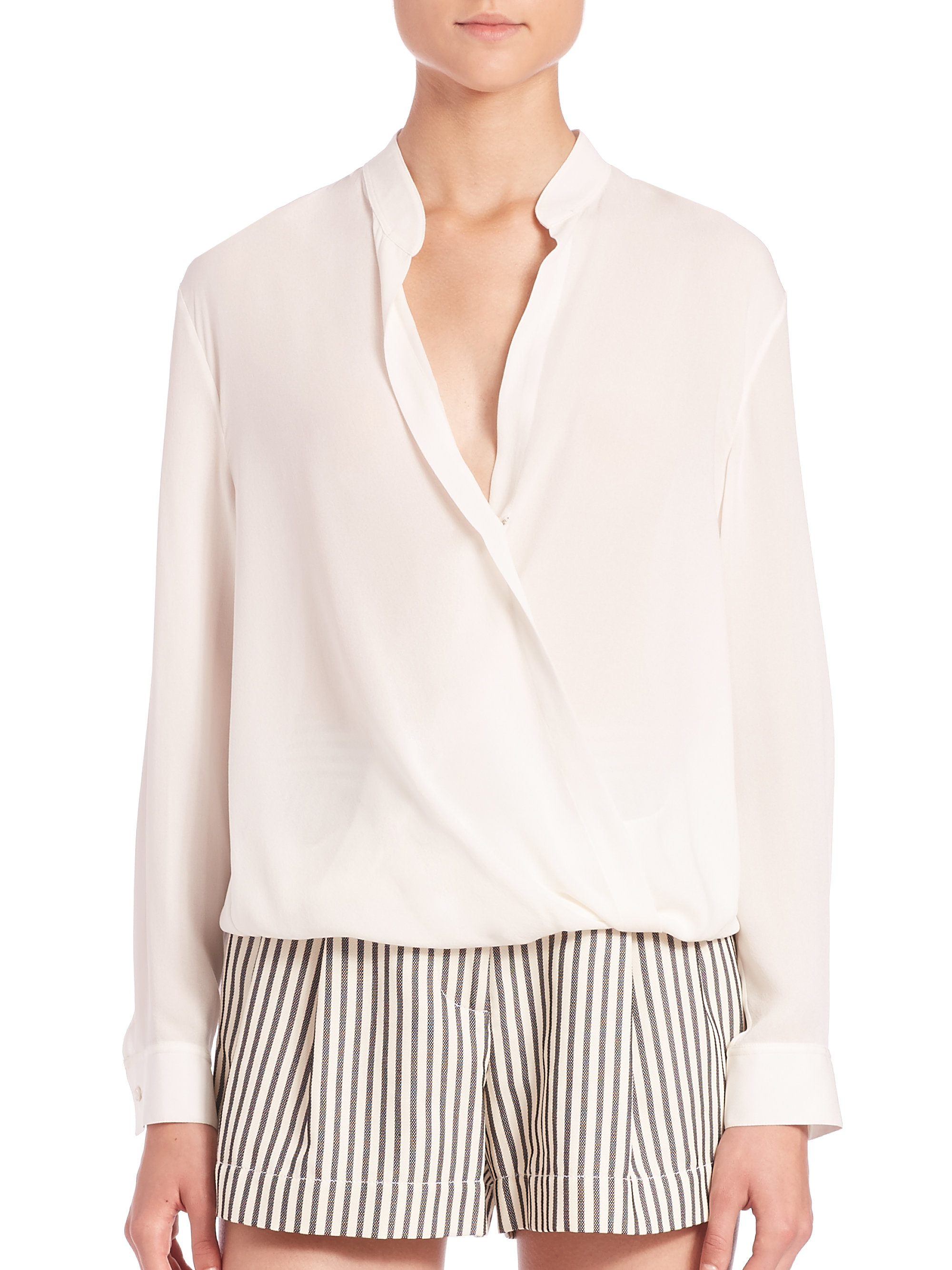 phillip lim smocked blouse