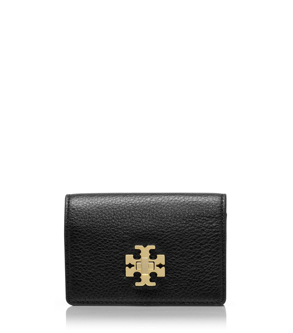 Tory Burch Mercer Foldable Card Case with Key Ring in Black Lyst