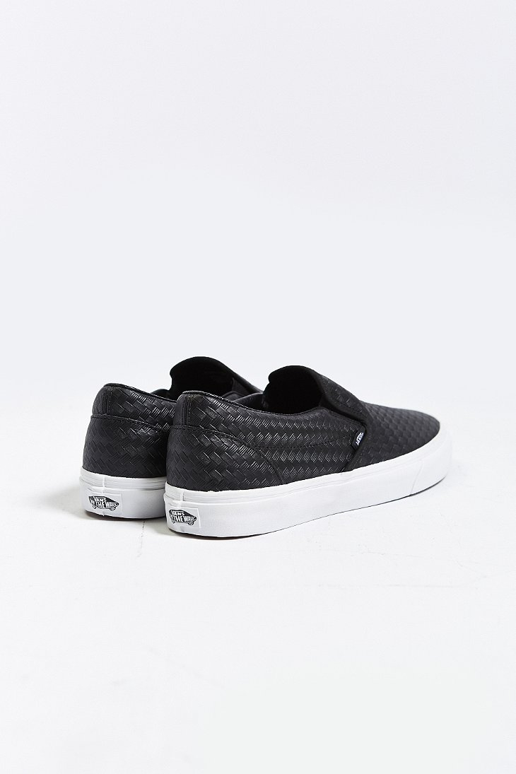 classic slip on leather vans