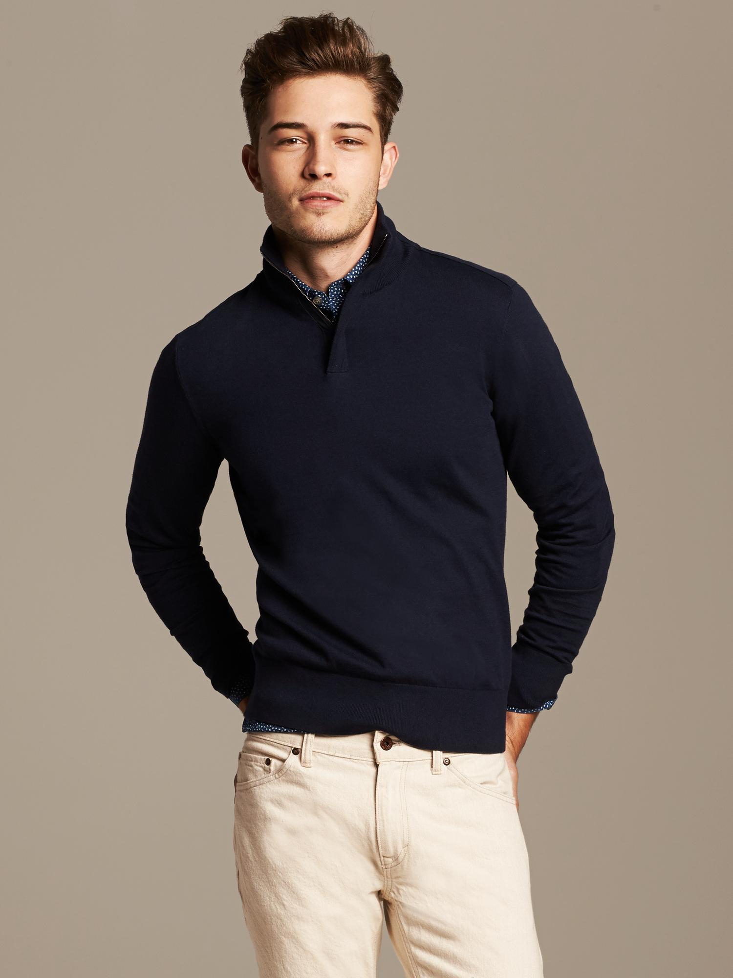 s banana republic half zip sweater global business s banana republic half zip sweater global business