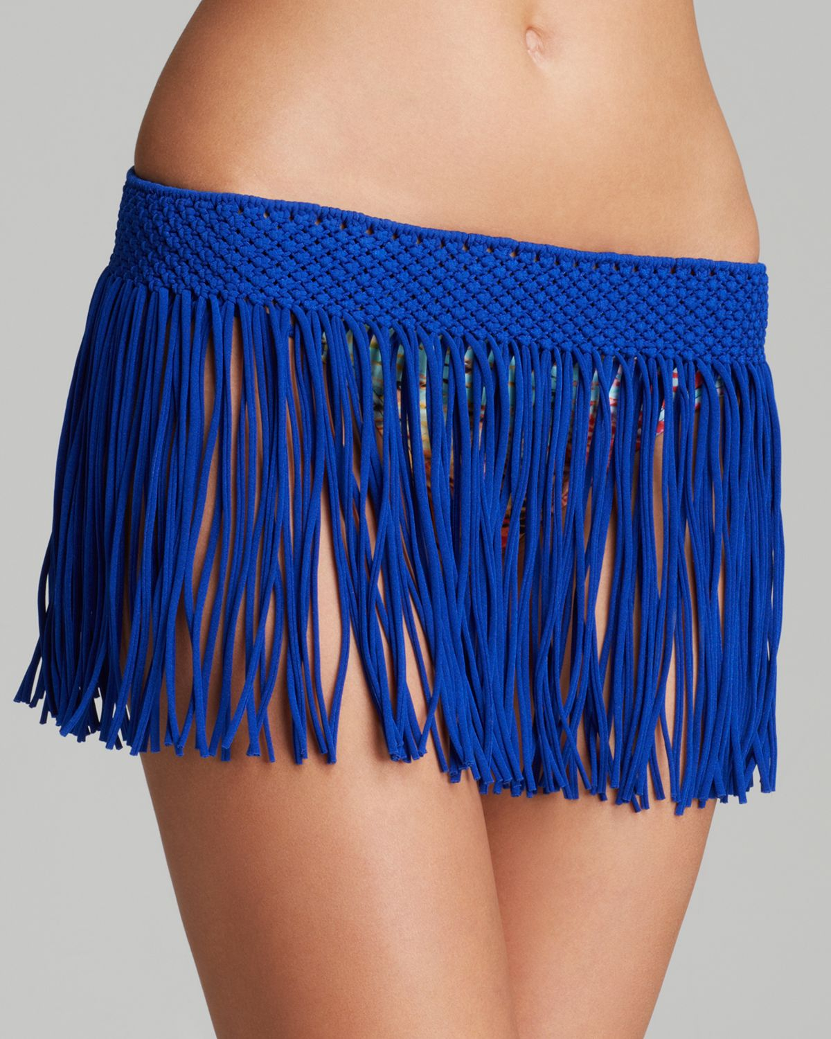 fringe swim skirt