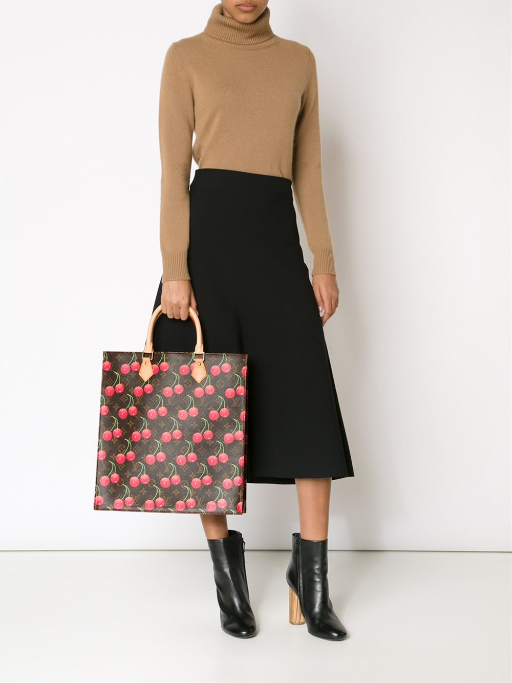 Louis Vuitton Cherry Print Tote in Brown - Lyst
