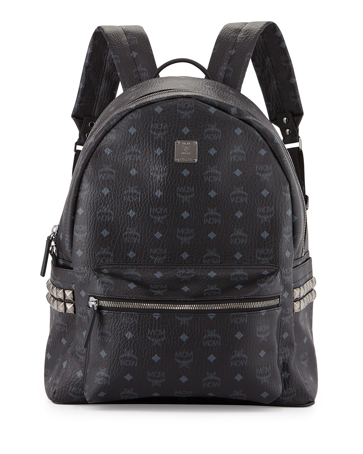 gray mcm backpack