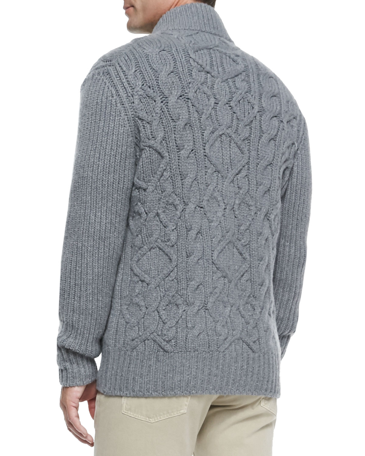loro piana cable knit sweater